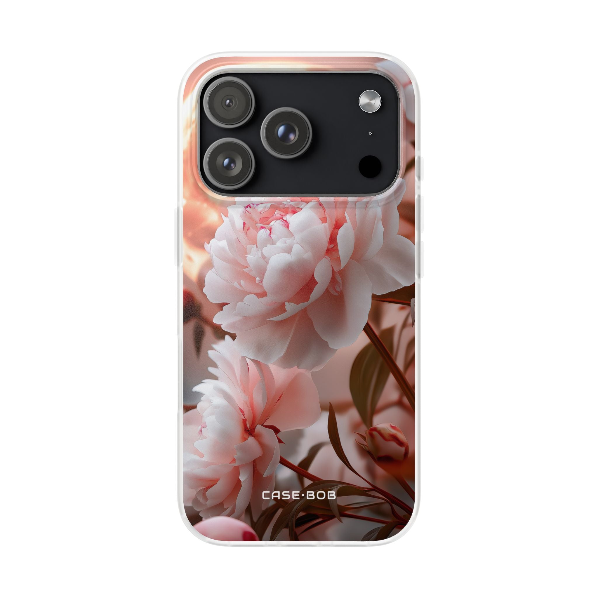 Peony Moonlight iPhone 17 Pro Case - Soft - CASE•BOB