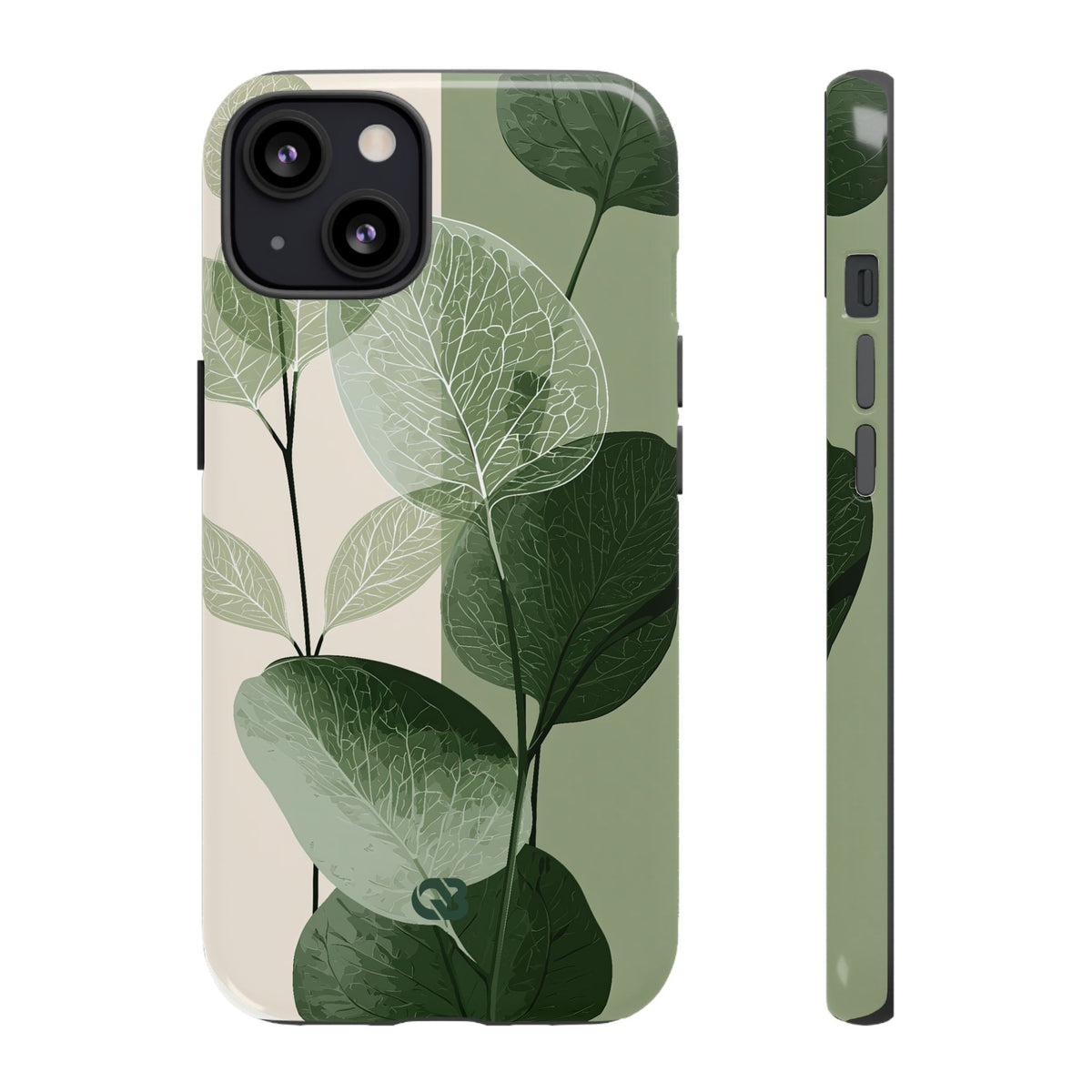 Layered Eucalyptus Study · Tough Phone Case for iPhone · Green