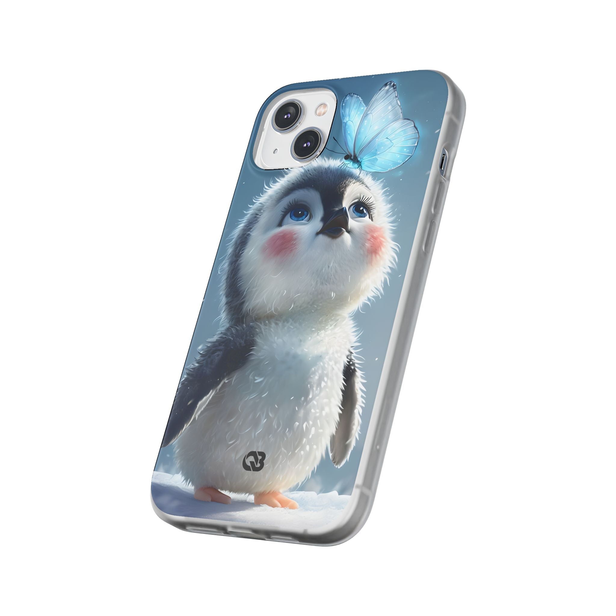 Frosty Penguin Glow · Soft Coque de téléphone pour iPhone