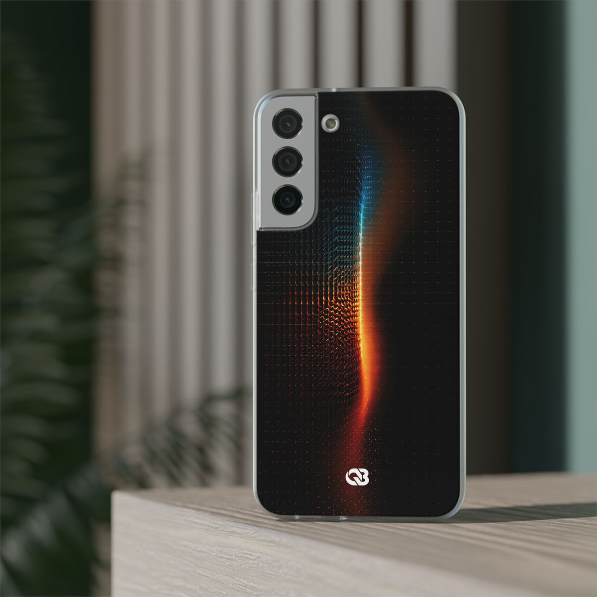 Luminous Refraction Grid · Lite Phone Case for Samsung · Black