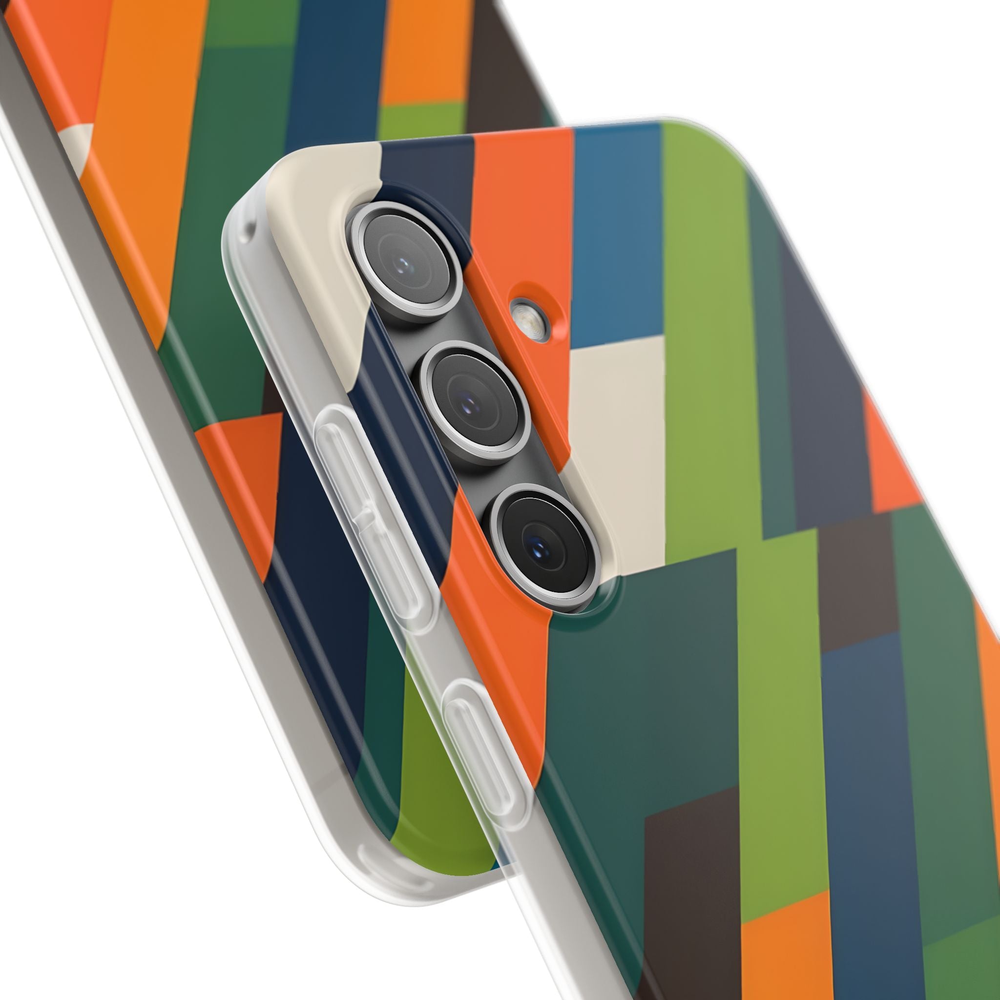 Angled Retro Mosaic · Soft Custodia per Samsung