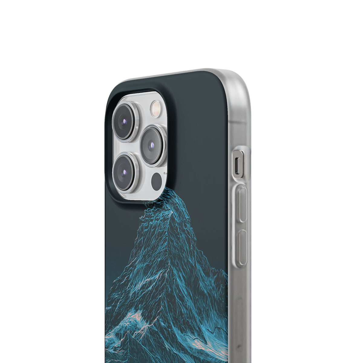 Glacial Alpine Peak · Lite Phone Case for iPhone · Blue