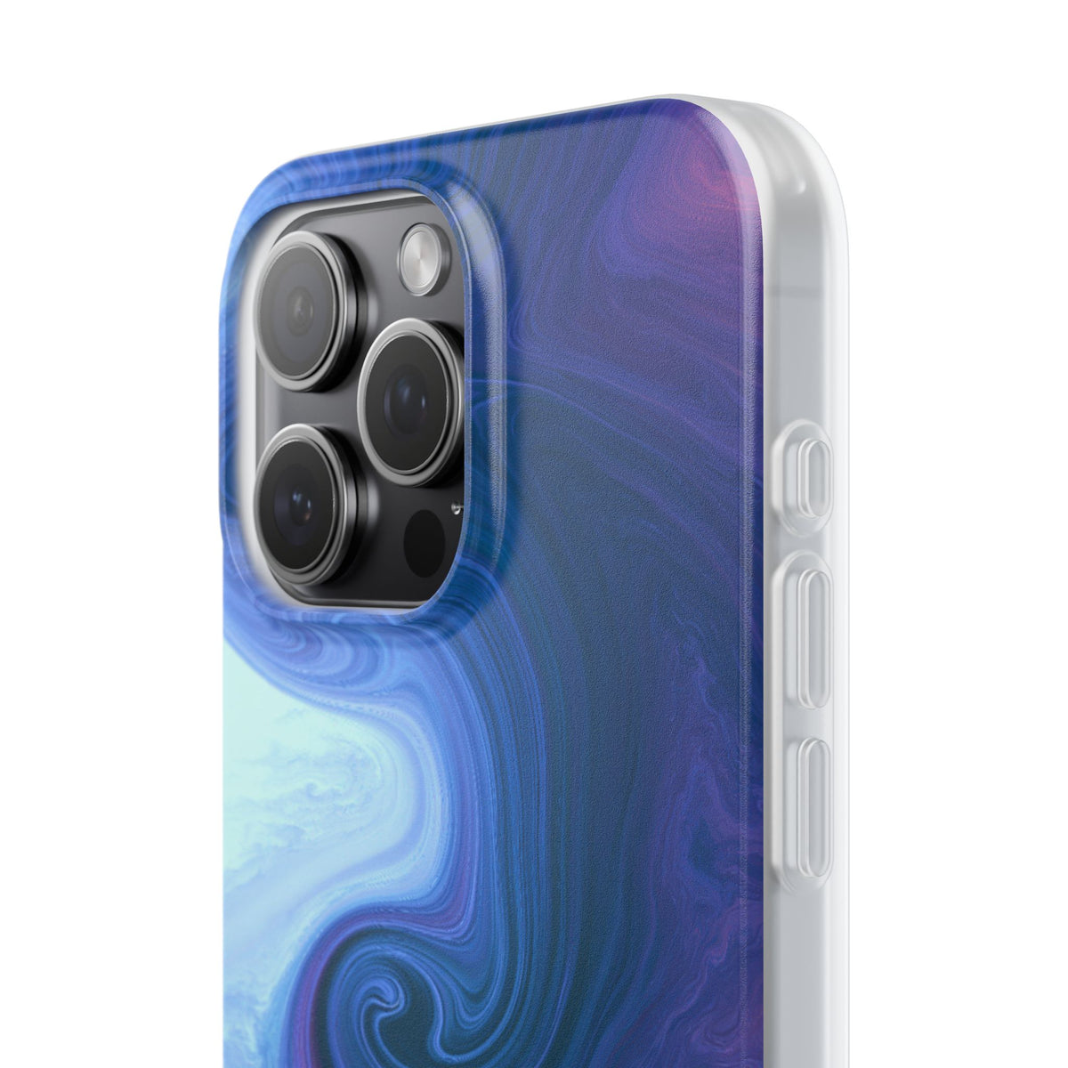 Azure Fluid Swirl · Lite Phone Case for iPhone · Blue