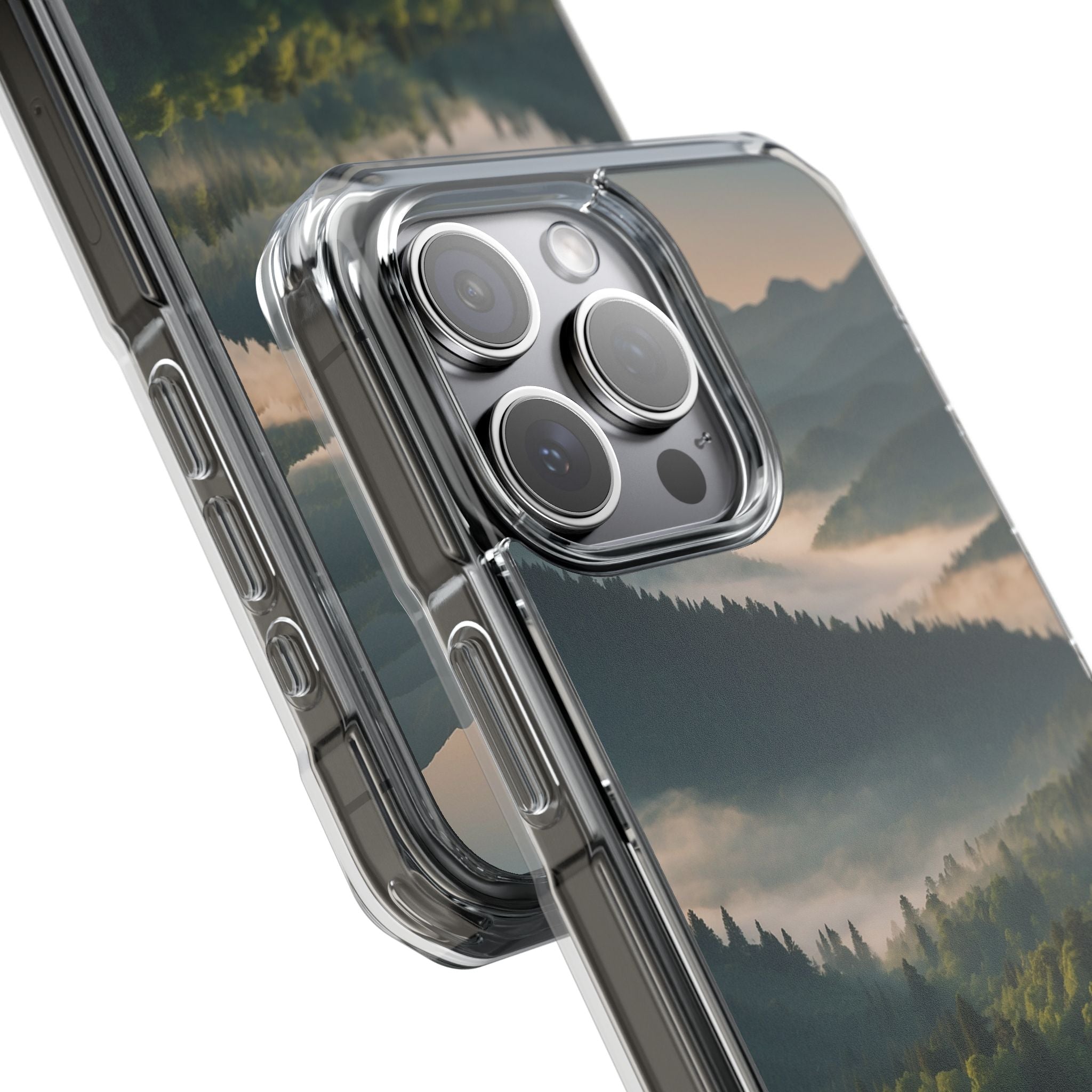 Foggy Mountain Ridge · Impact Handyhülle für iPhone · Magsafe