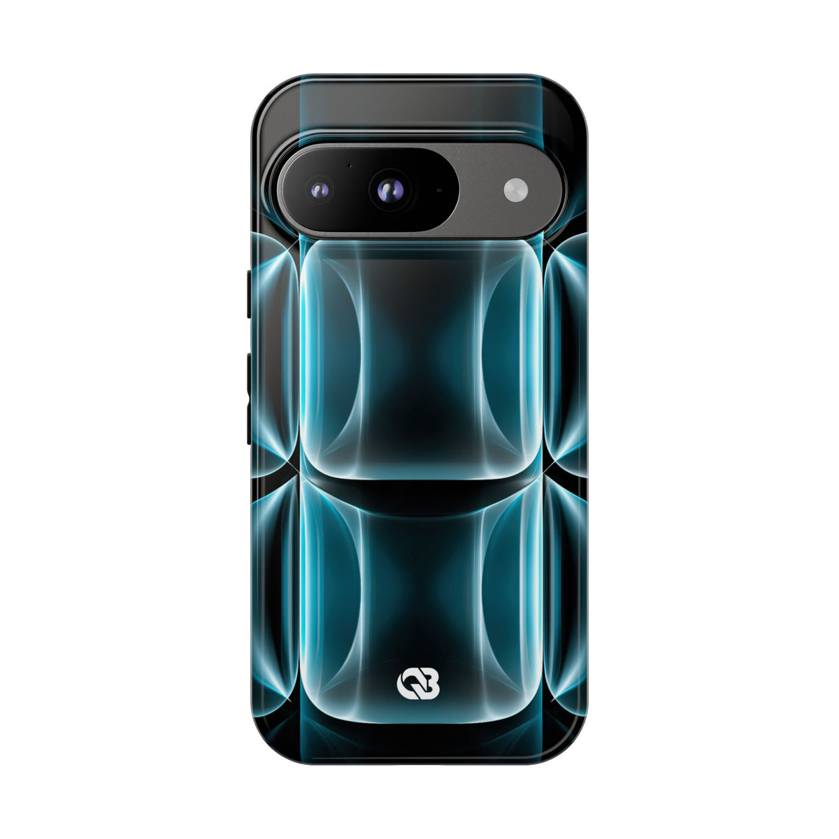 Translucent Cyber Grid · Tough Phone Case for Pixel · Teal
