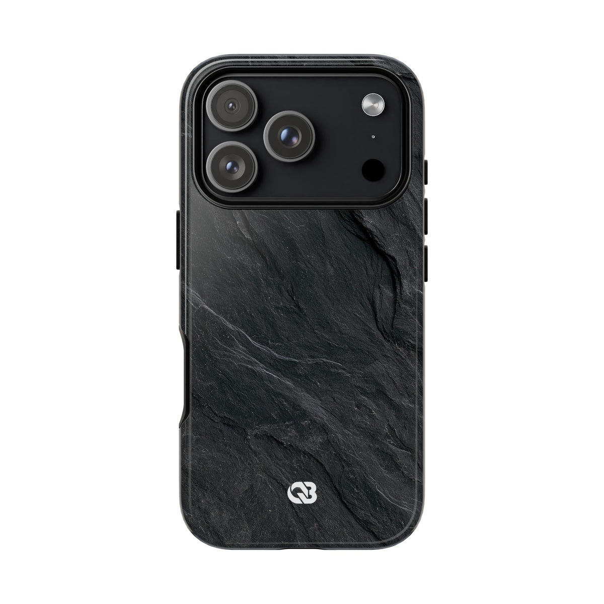 Dark Slate Strata · Tough Phone Case for iPhone · Black
