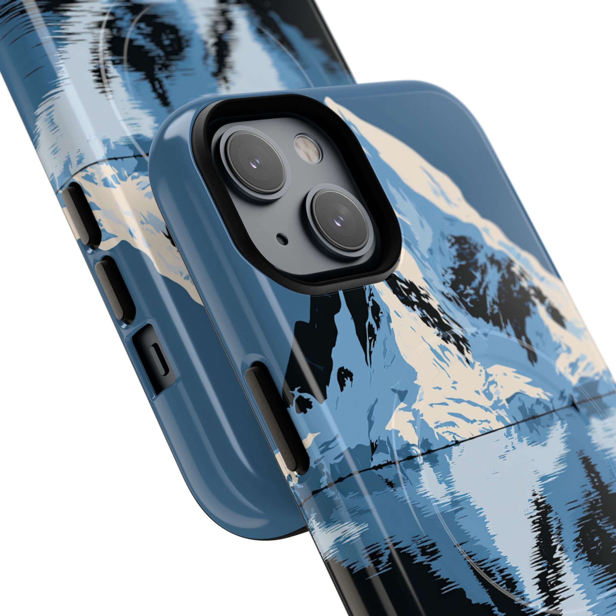 Blue Tough 2.0 Magsafe Phone Case for iPhone - Arctic Summit Mirror