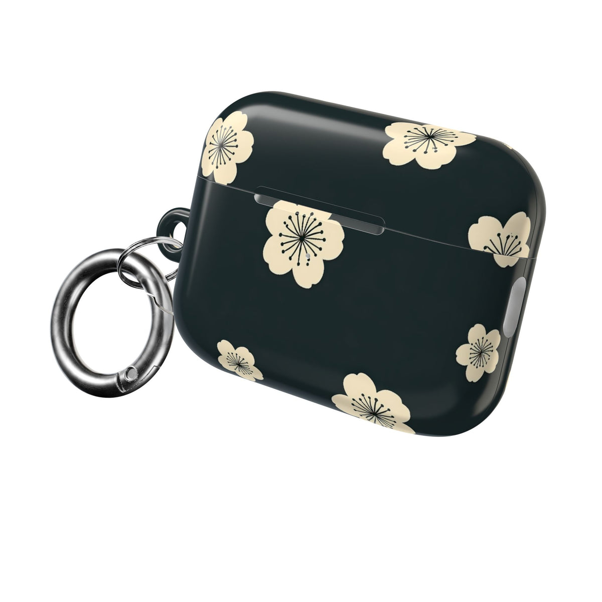 Midnight Sakura Bloom · Hard Case for AirPods & AirPods Pro · Black