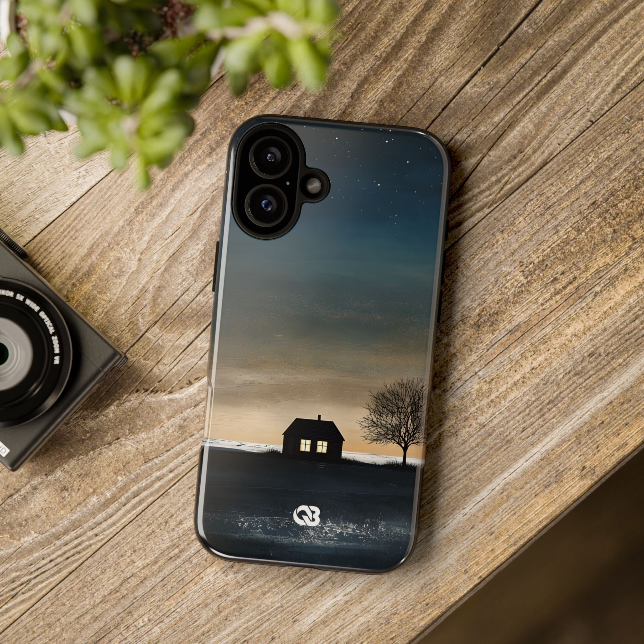 Midnight Cabin Glow · Tough Hoesje voor iPhone