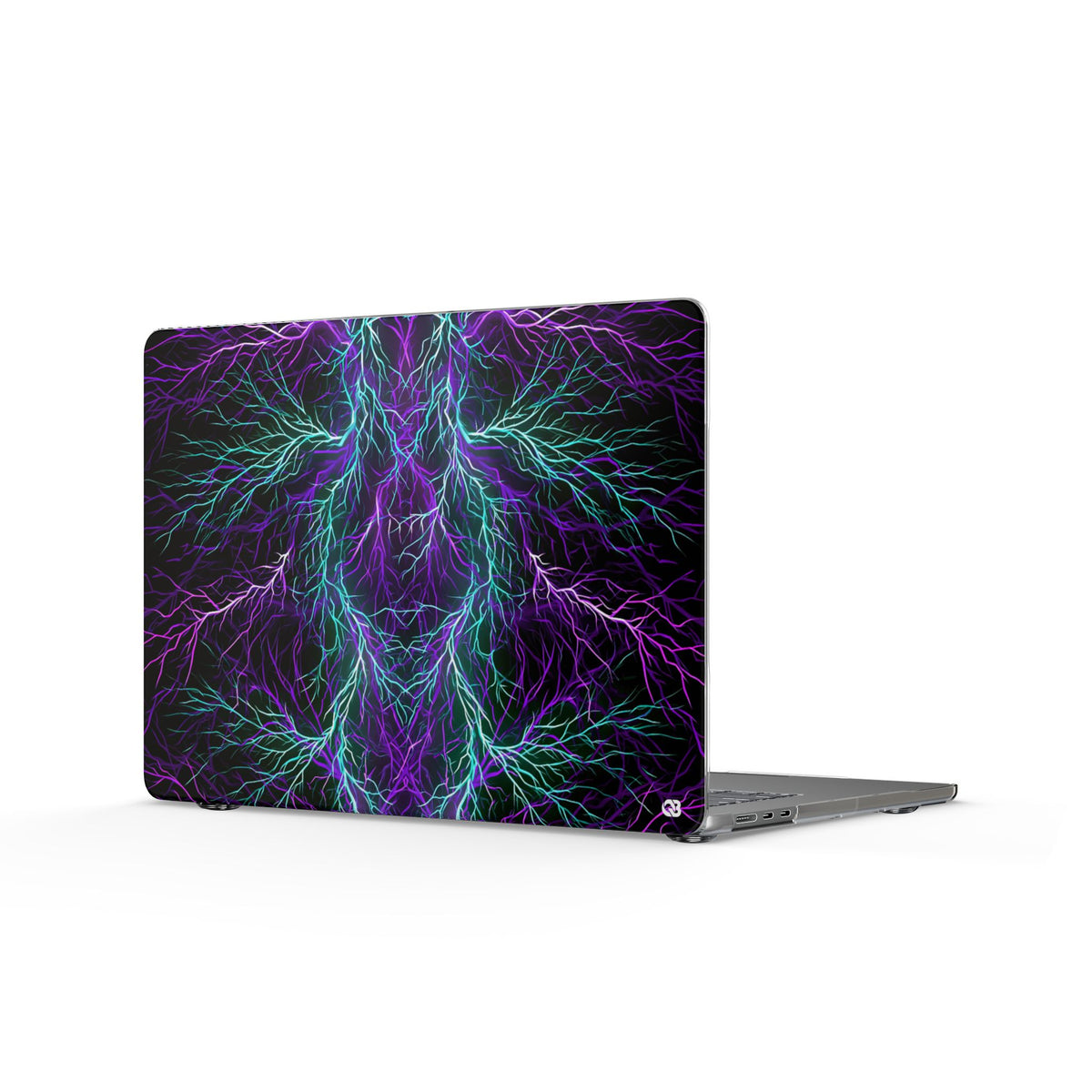 Electric Plasma Arbor · Clear Hard Case for MacBook · Purple