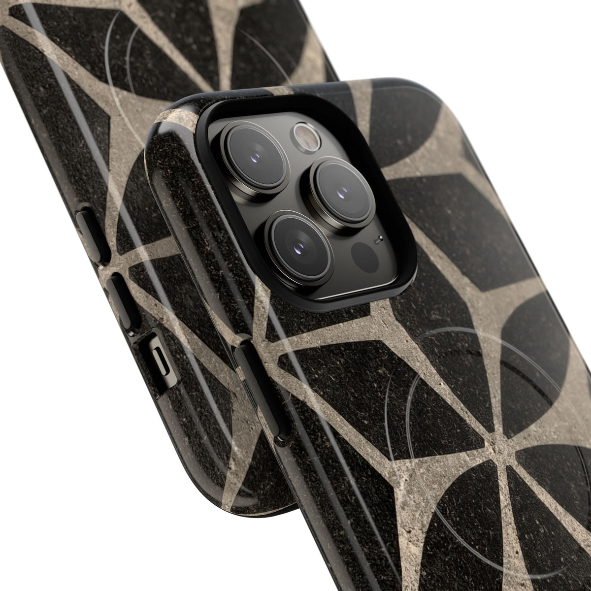 Concrete Mosaic Star · Tough 2.0 Magnetic Phone Case for iPhone · Black