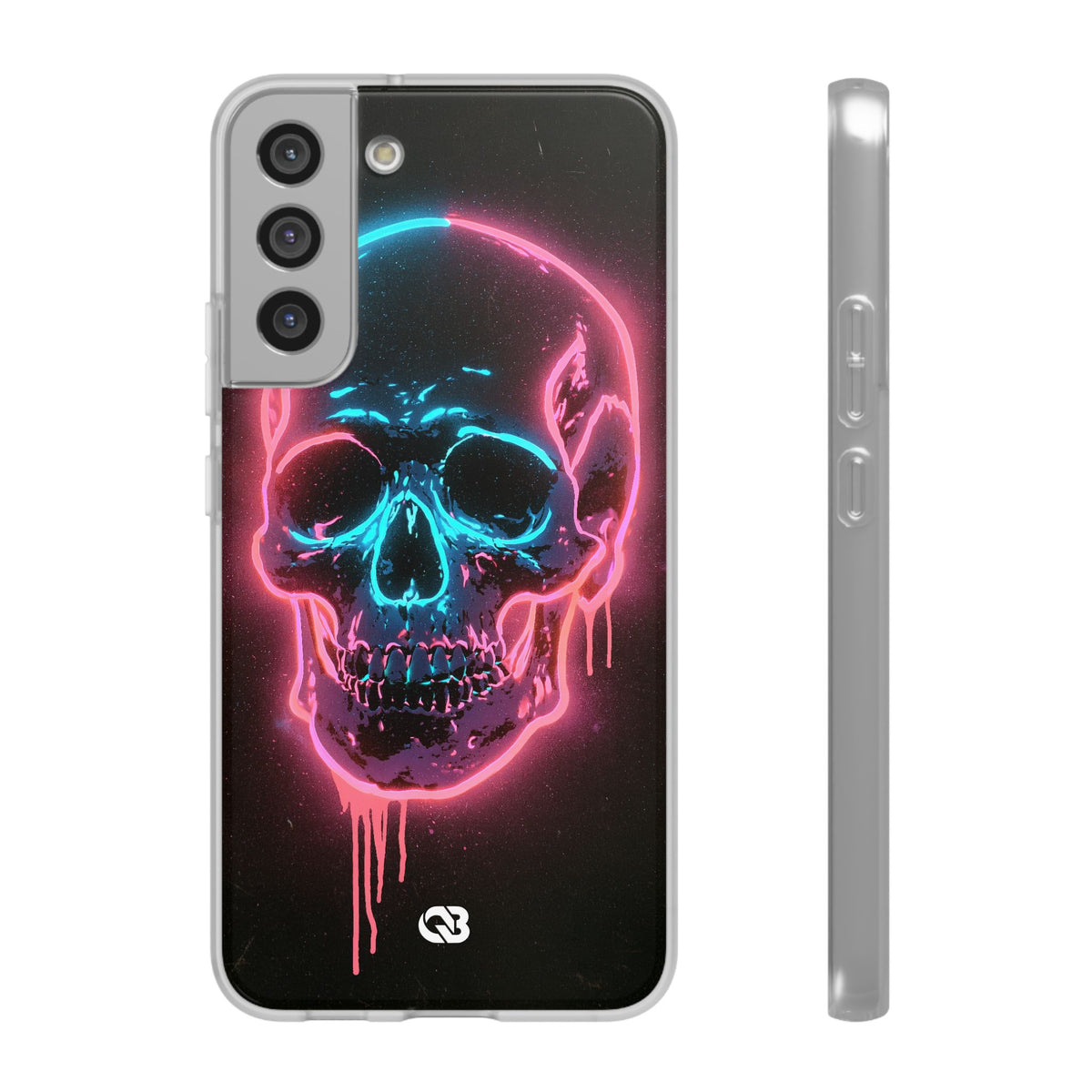 Neon Drip Skull · Lite Phone Case for Samsung · Black