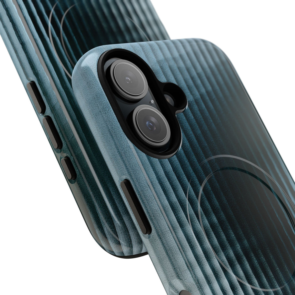 Blue Tough 2.0 Magsafe Phone Case for iPhone - Glacial Reeded Glass