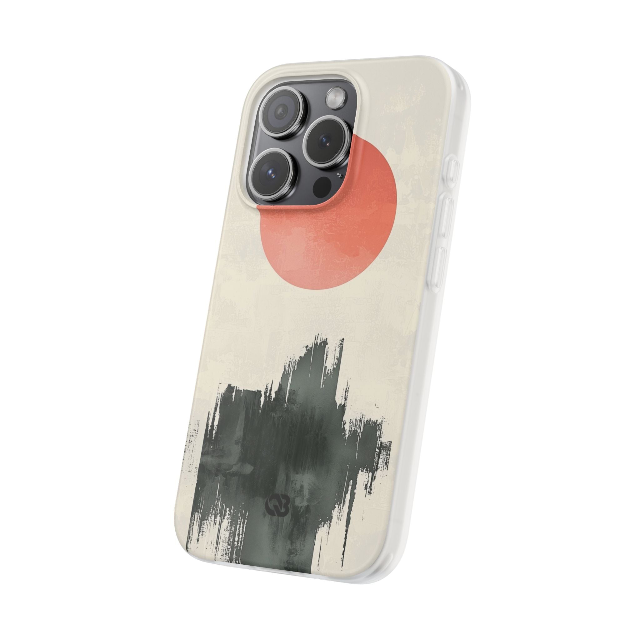Crimson Sun Strokes · Soft Phone Case for iPhone