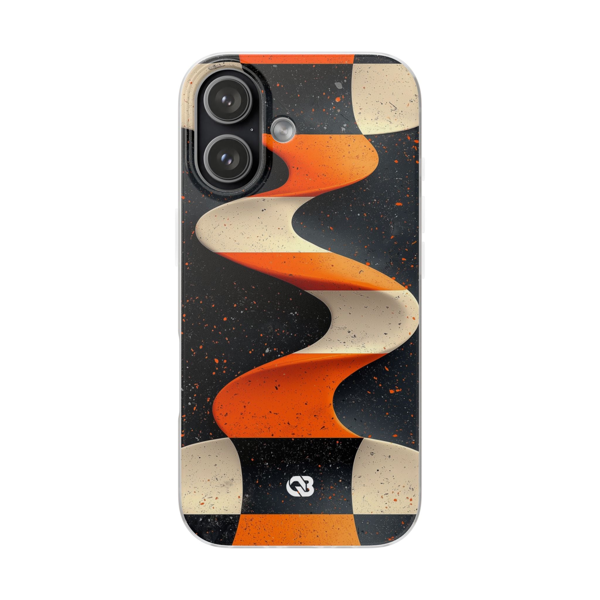Orange Grit Twist · Coque de téléphone Soft pour iPhone