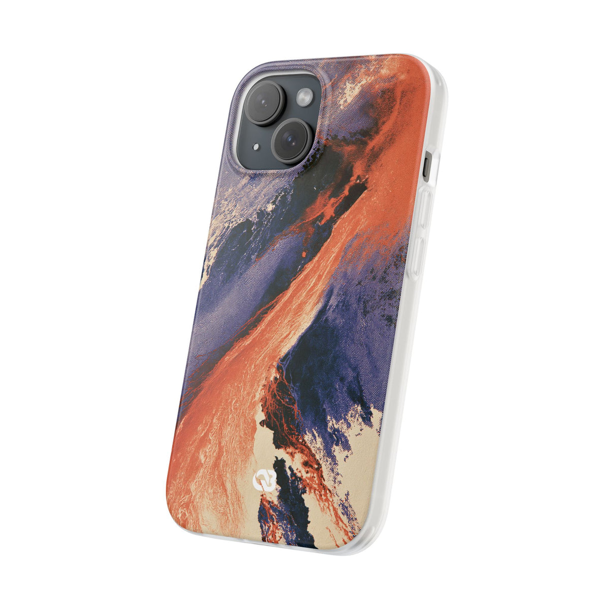Solar Aura Drift · Lite Phone Case for iPhone · Orange