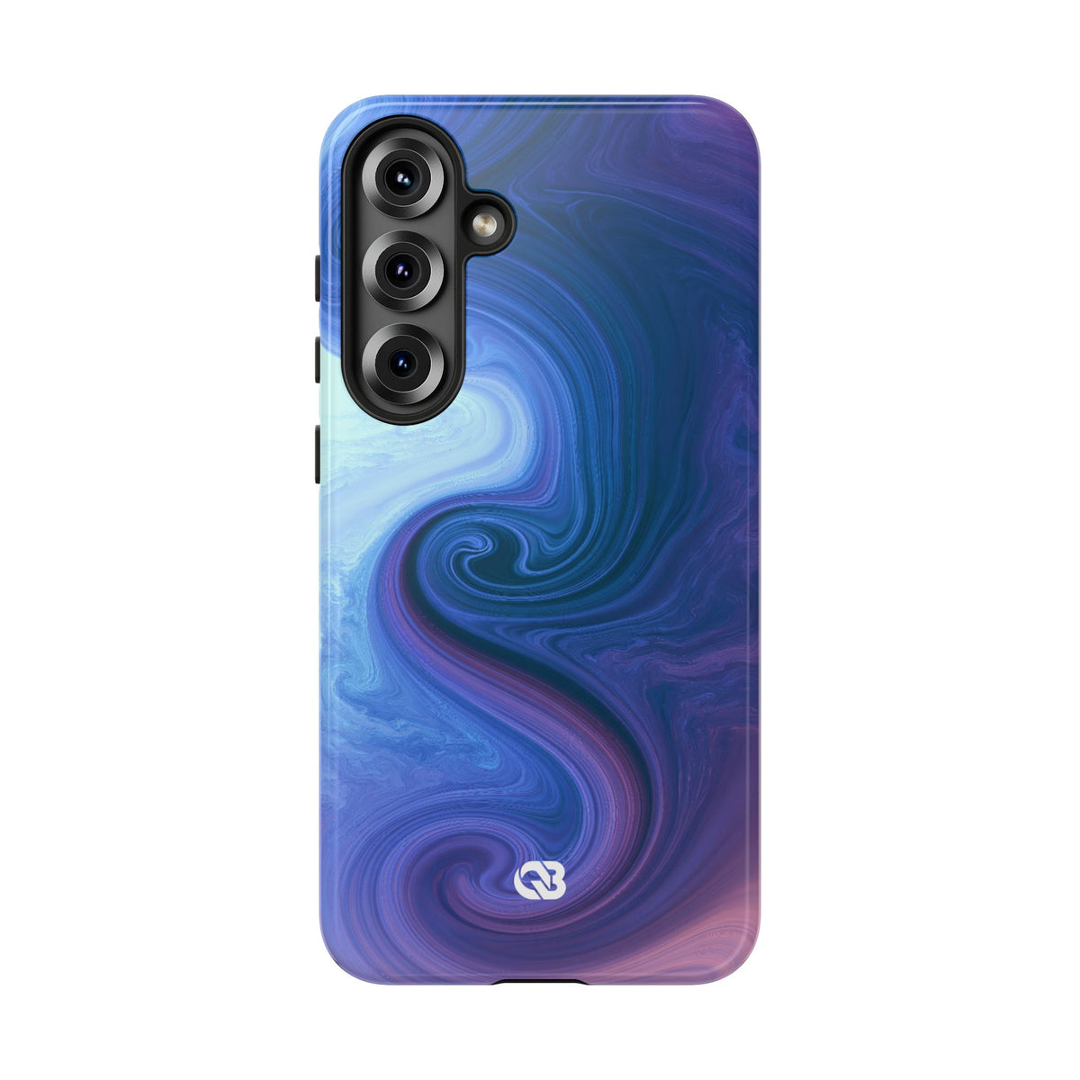 Azure Fluid Swirl · Tough Phone Case for Samsung · Blue