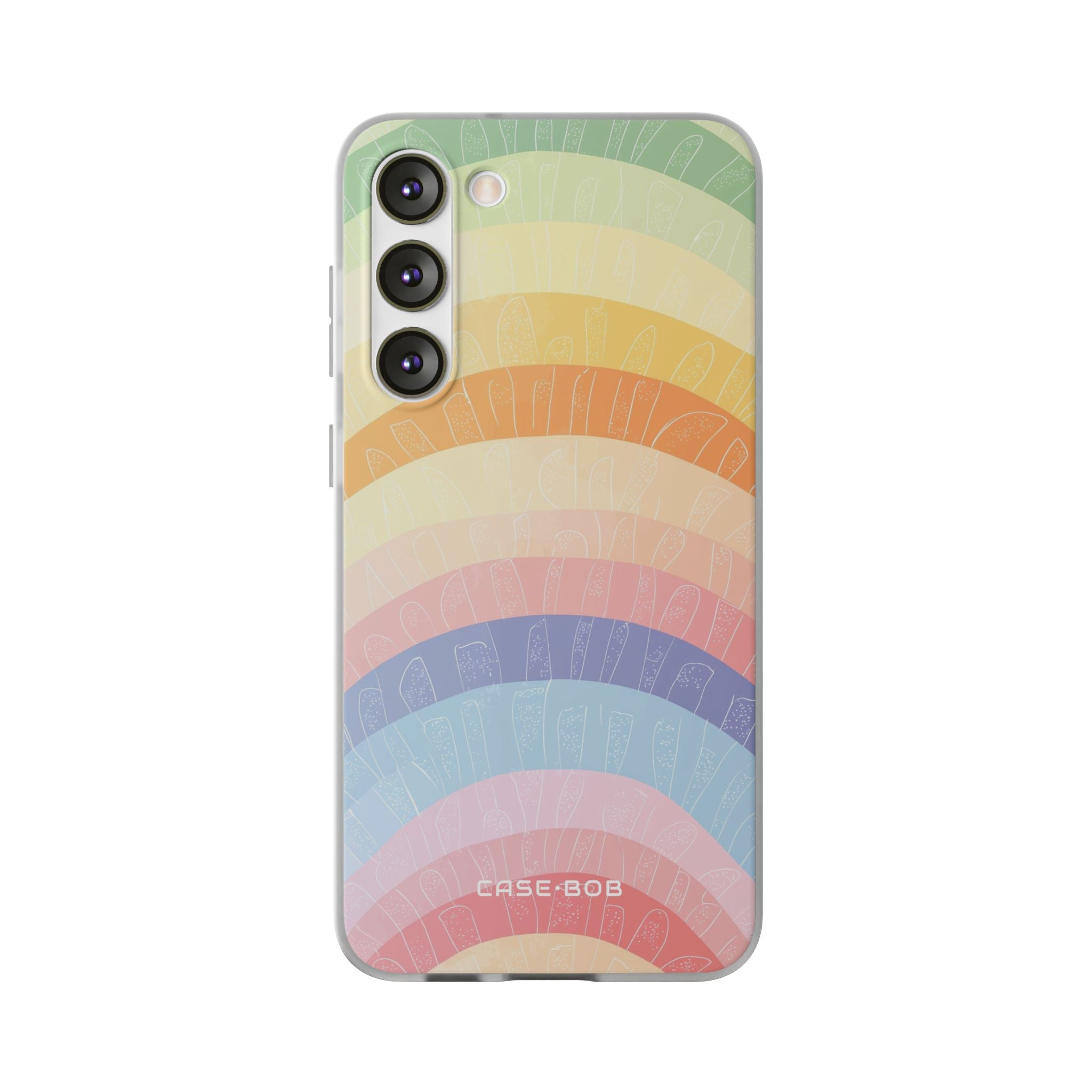 Pastell Regenbogen Bänder Samsung S23 Plus Case - Soft