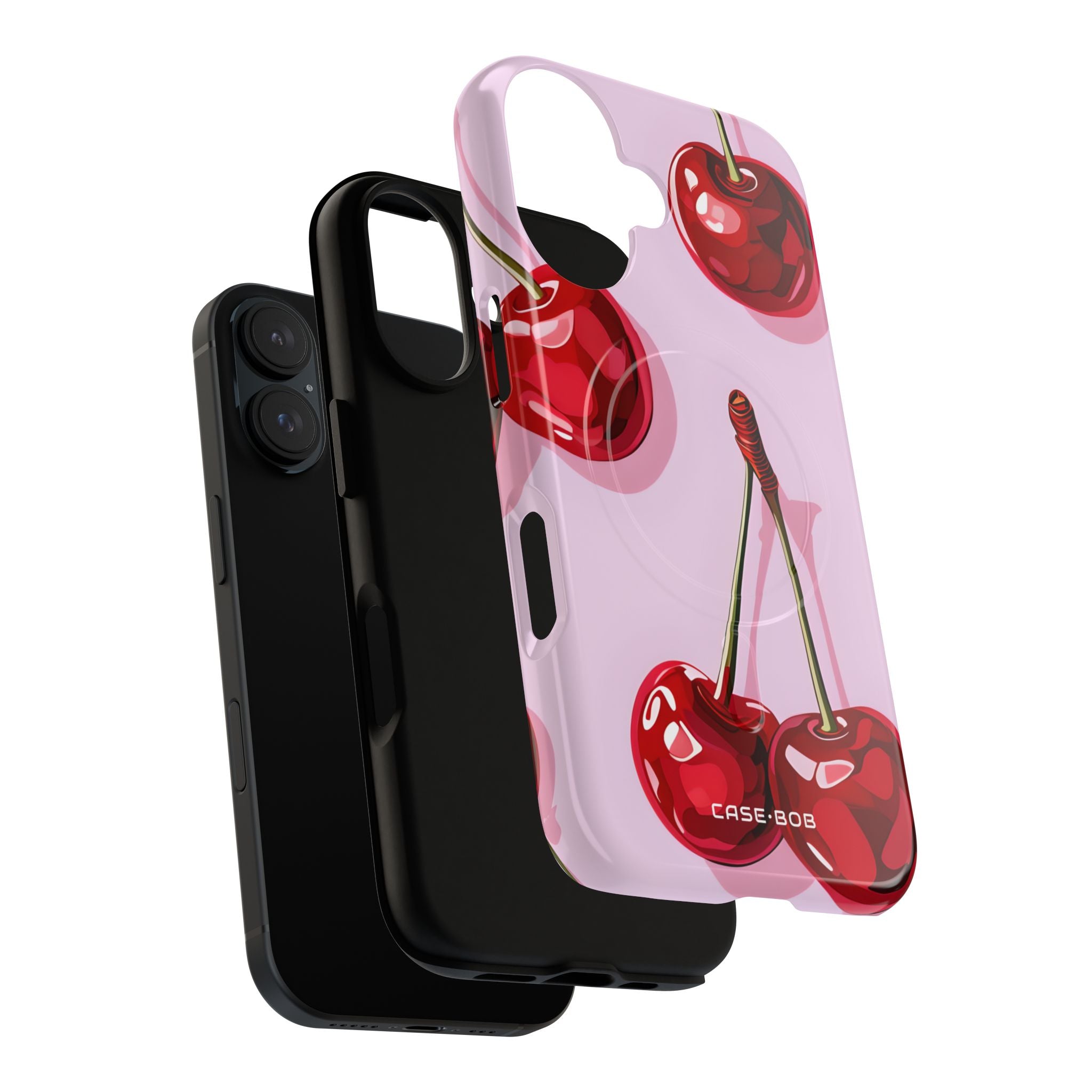 Glossy Cherry Burst iPhone 16 Case - Tough+ - CASE•BOB
