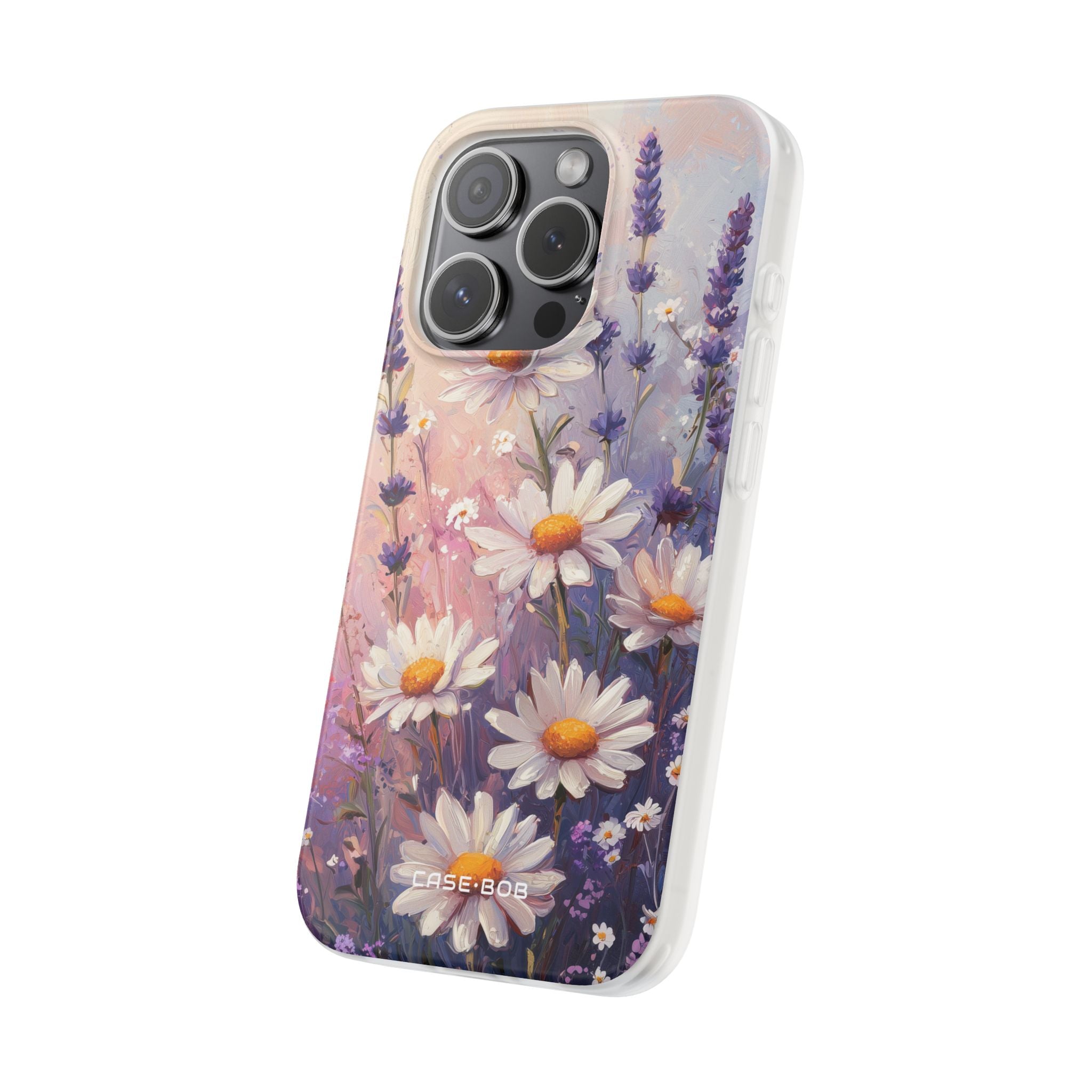 Daisy Lavender Bloom iPhone 15 Pro Case - Soft