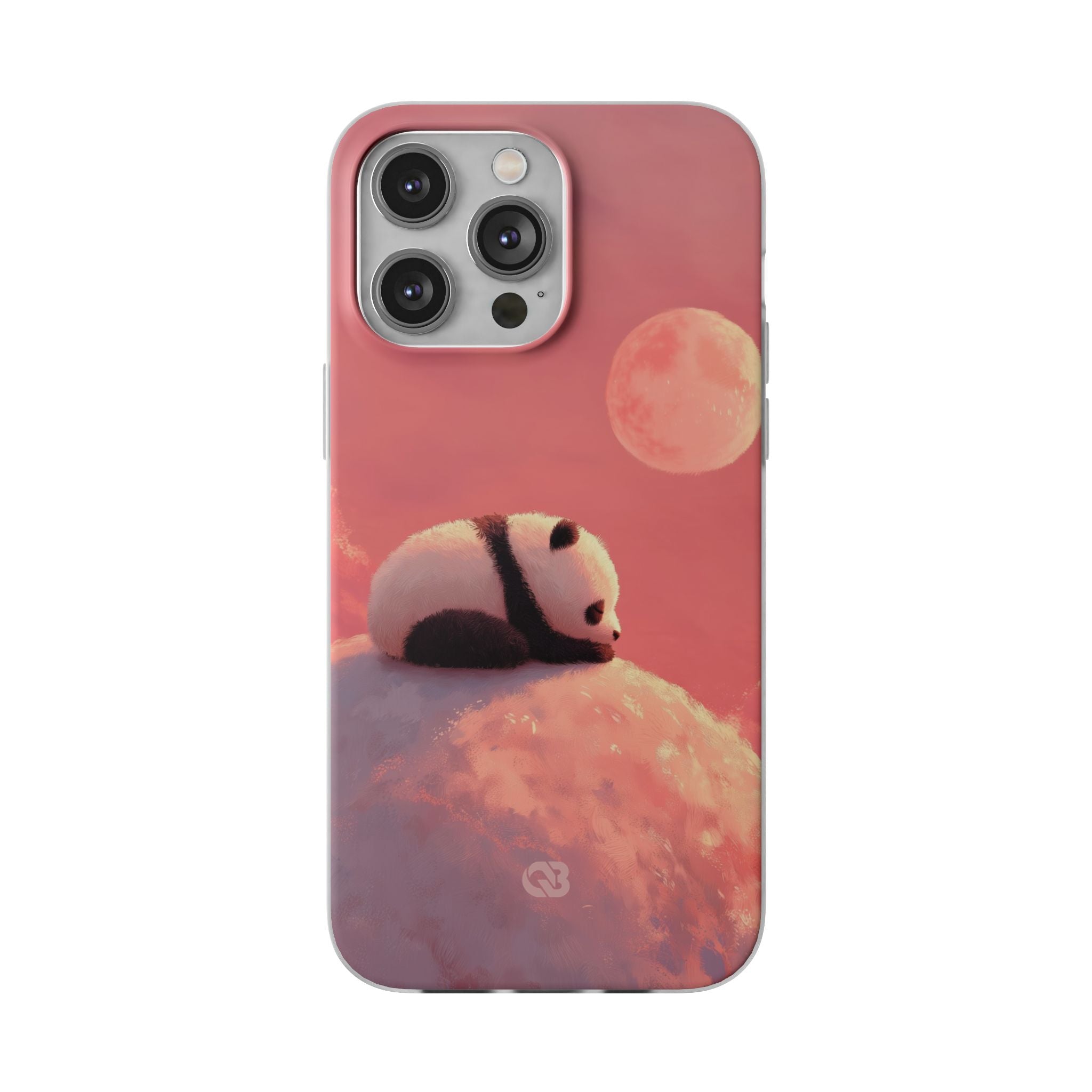 Rose Moon Panda · Soft Phone Case for iPhone