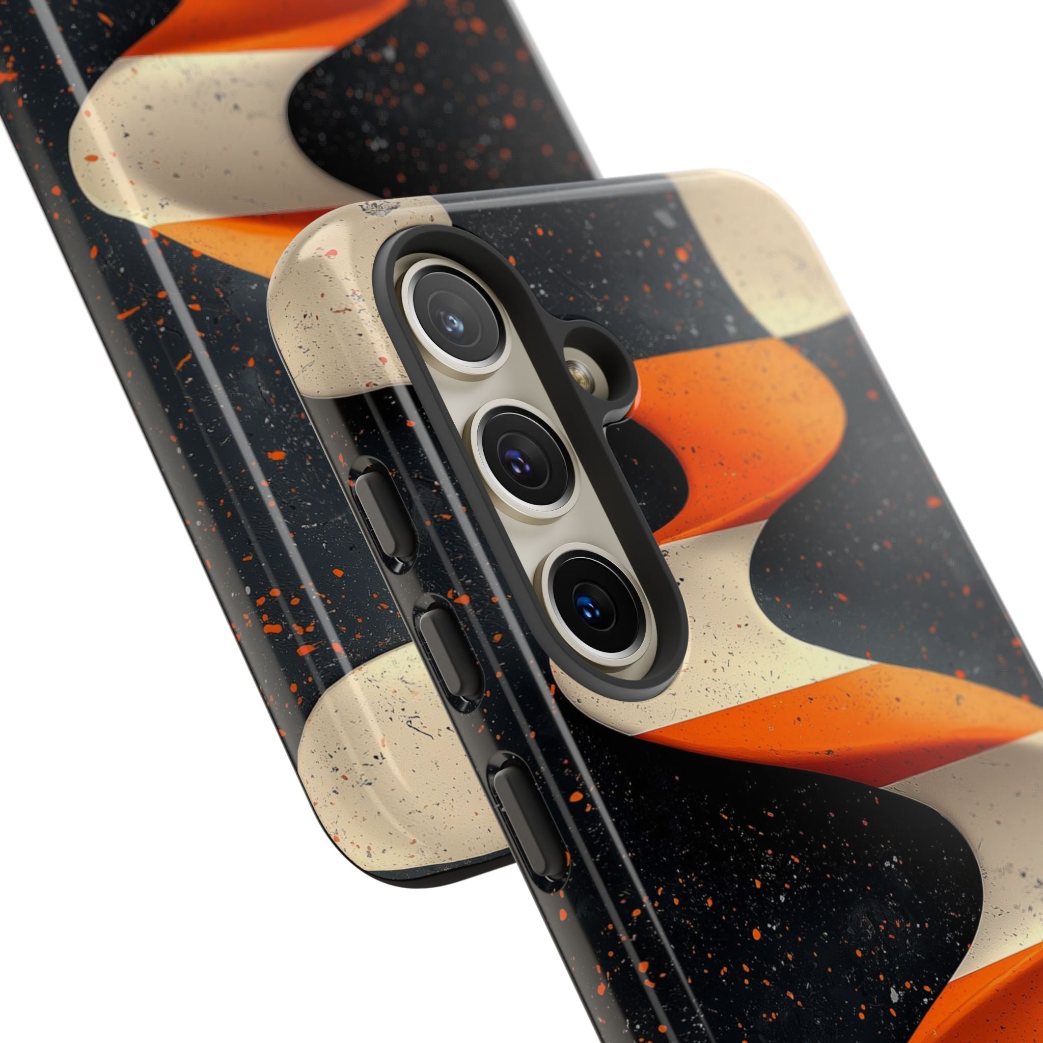 Orange Grit Twist · Tough Phone Case for Samsung