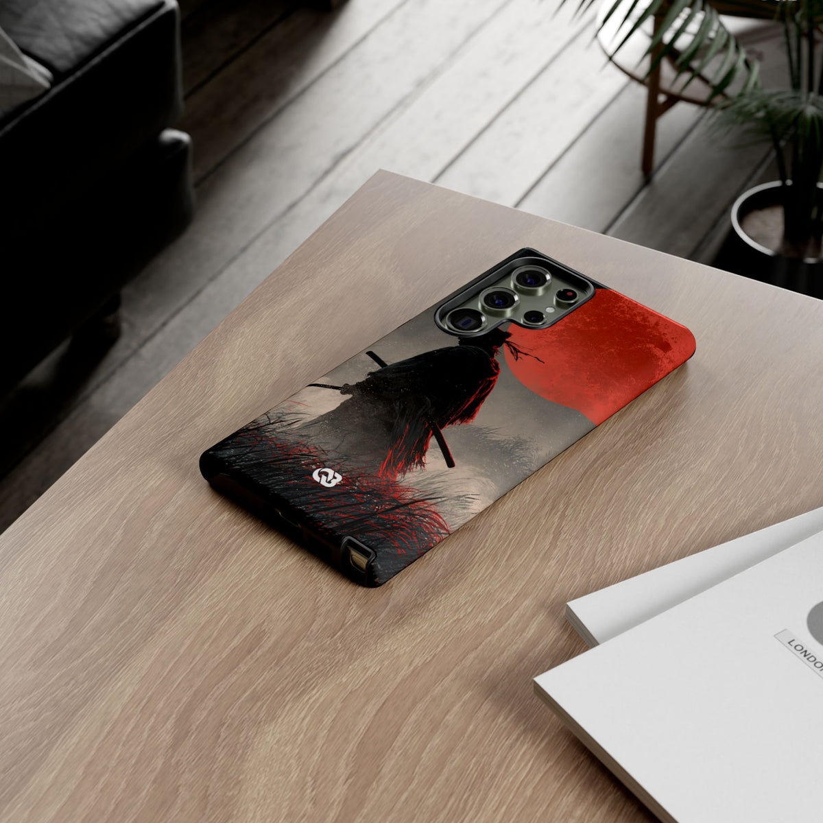 Crimson Moon Ronin · Tough Phone Case for Samsung · Black