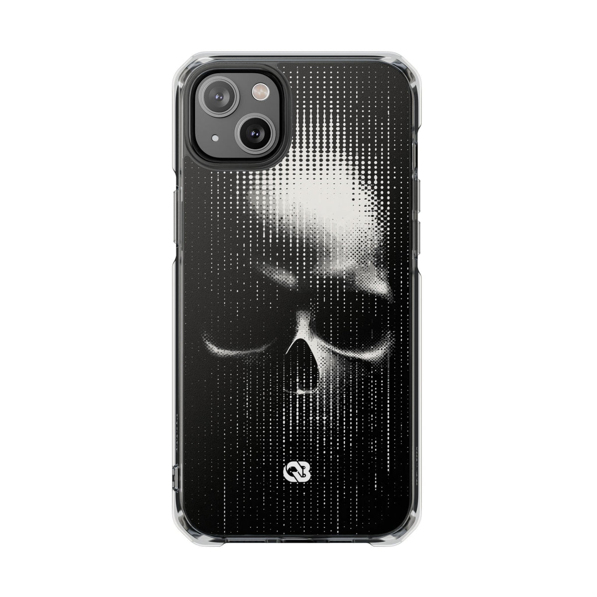 Raster Phantom · Clear Impact Magnetic Phone Case for iPhone · Black