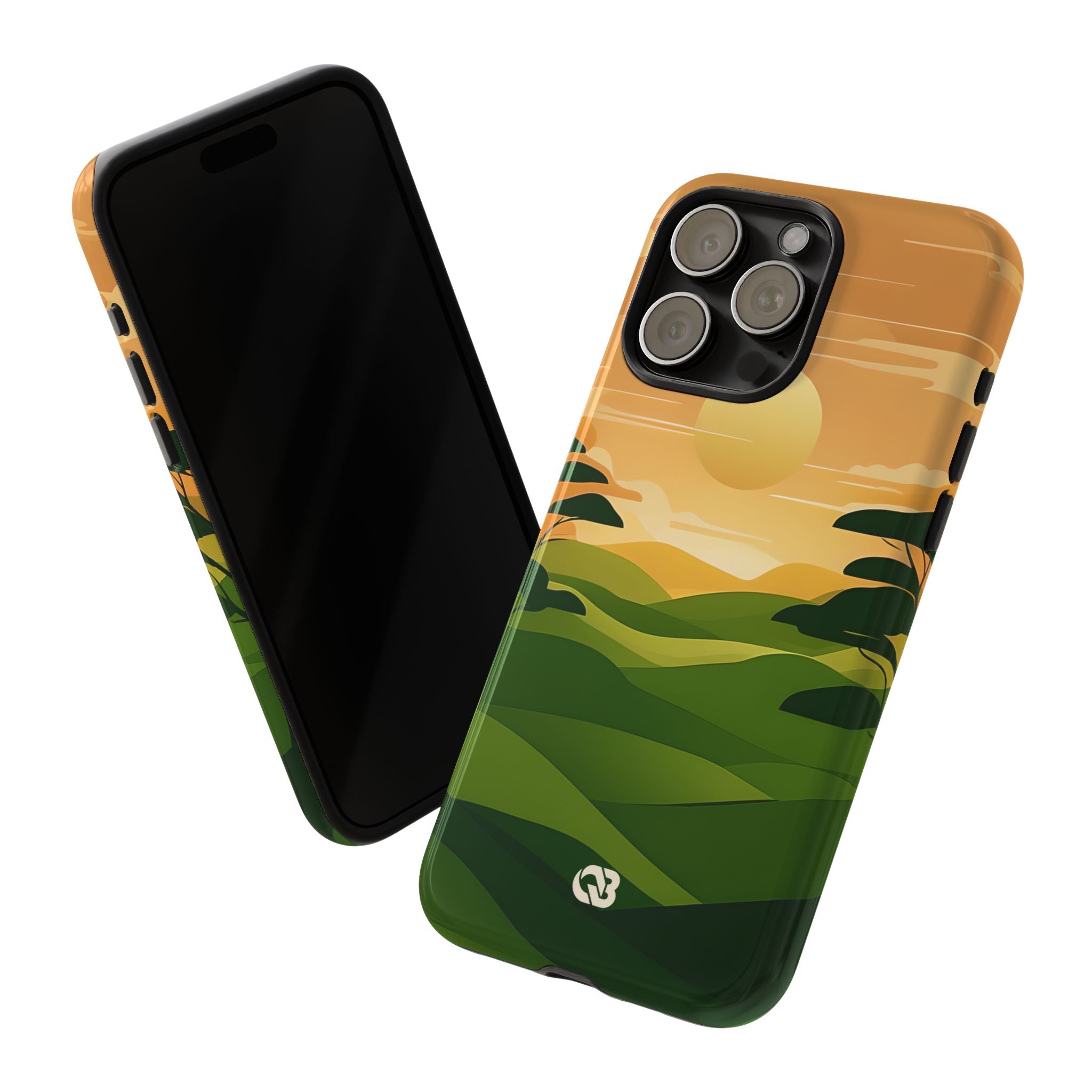 Verdant Horizon Sun · Tough Phone Case for iPhone