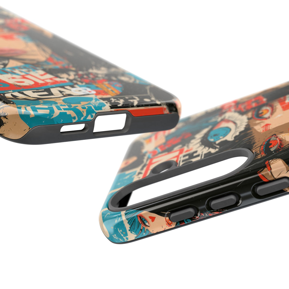 Shibuya Street Collage · Tough Phone Case for Samsung · Red