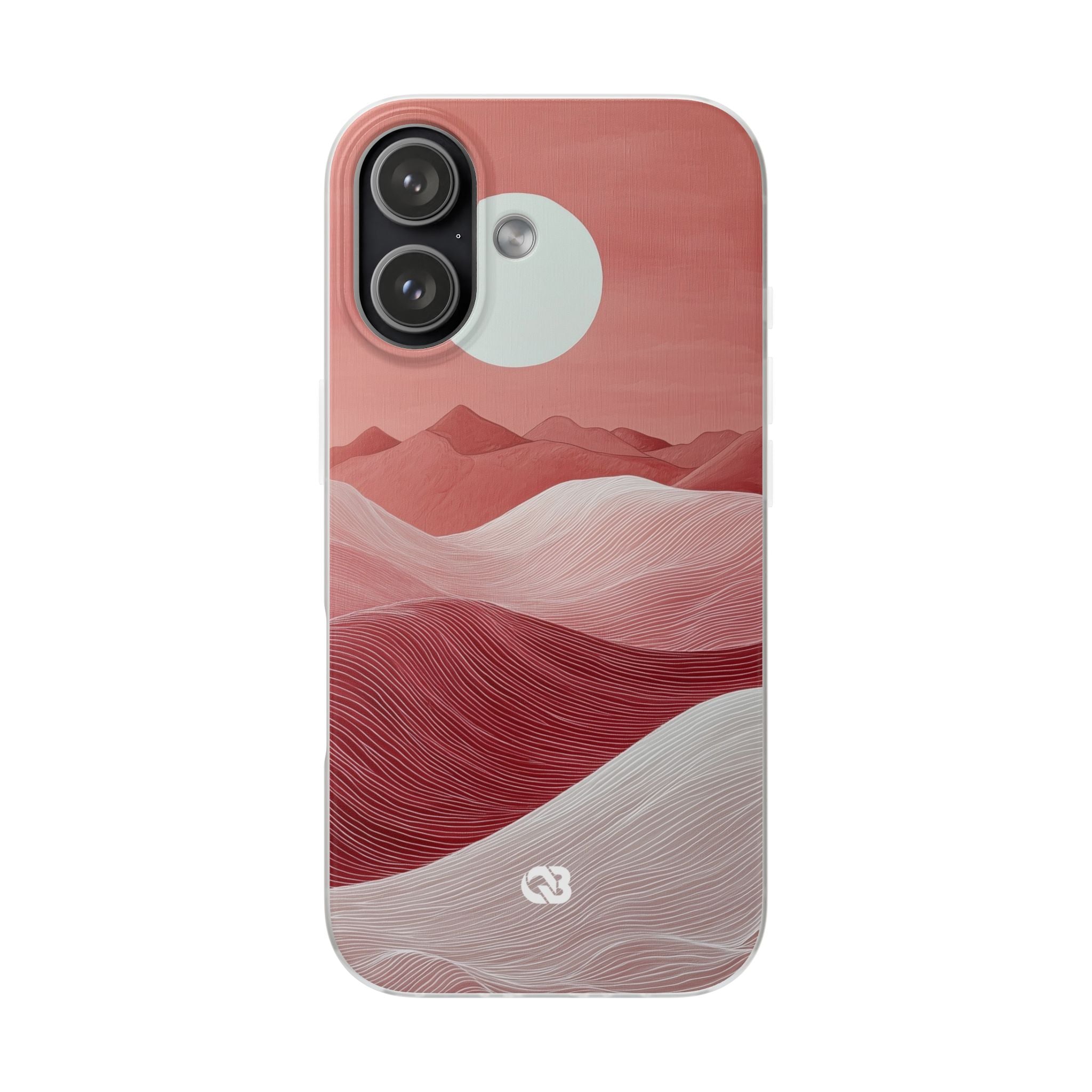 Crimson Dune Horizon · Soft Telefoncover for iPhone