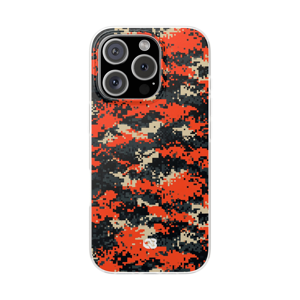 Signal Pixel Camo · Lite Phone Case for iPhone · Orange