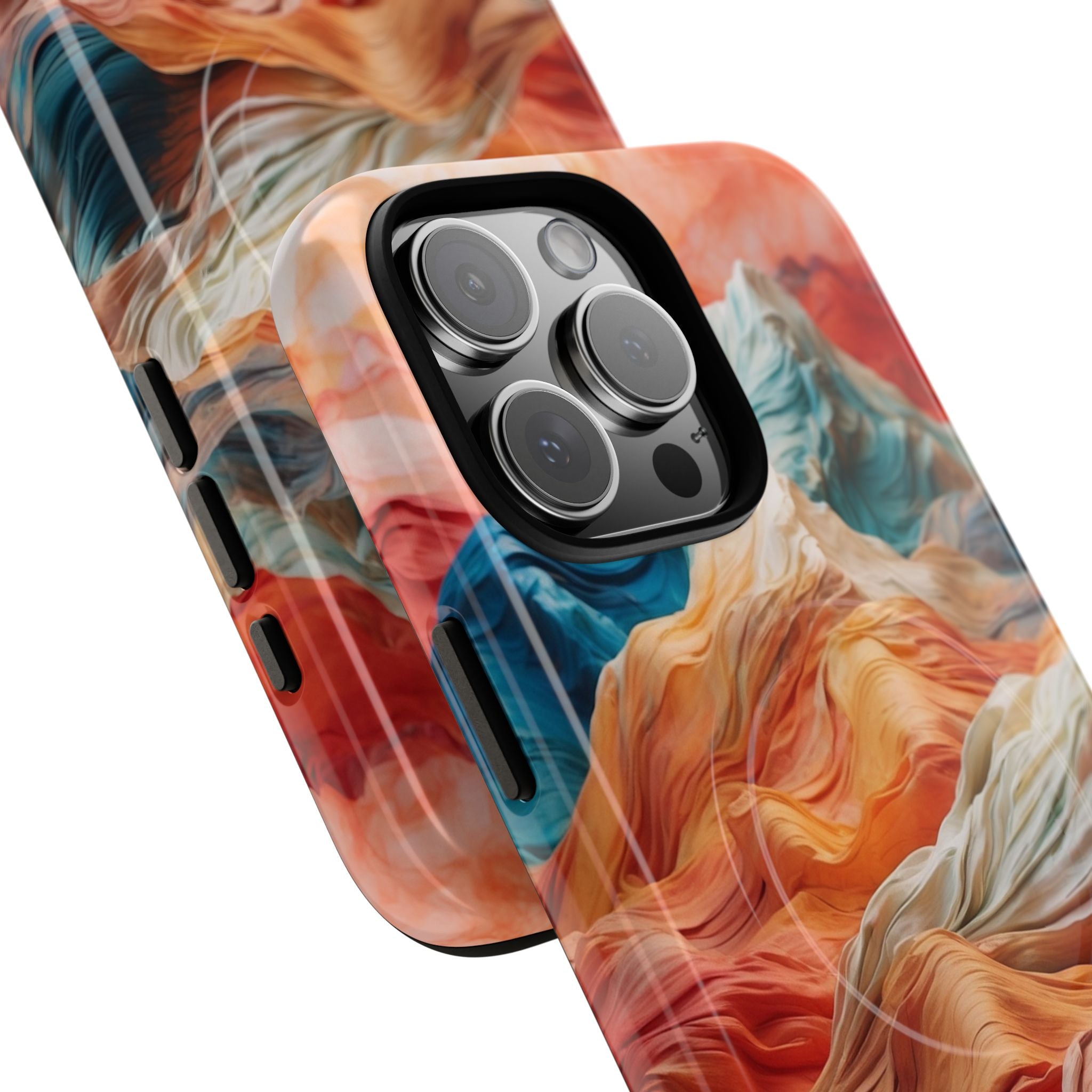 Fabric Peaks Cream iPhone 16 Pro Max - Kova+ suojakotelo