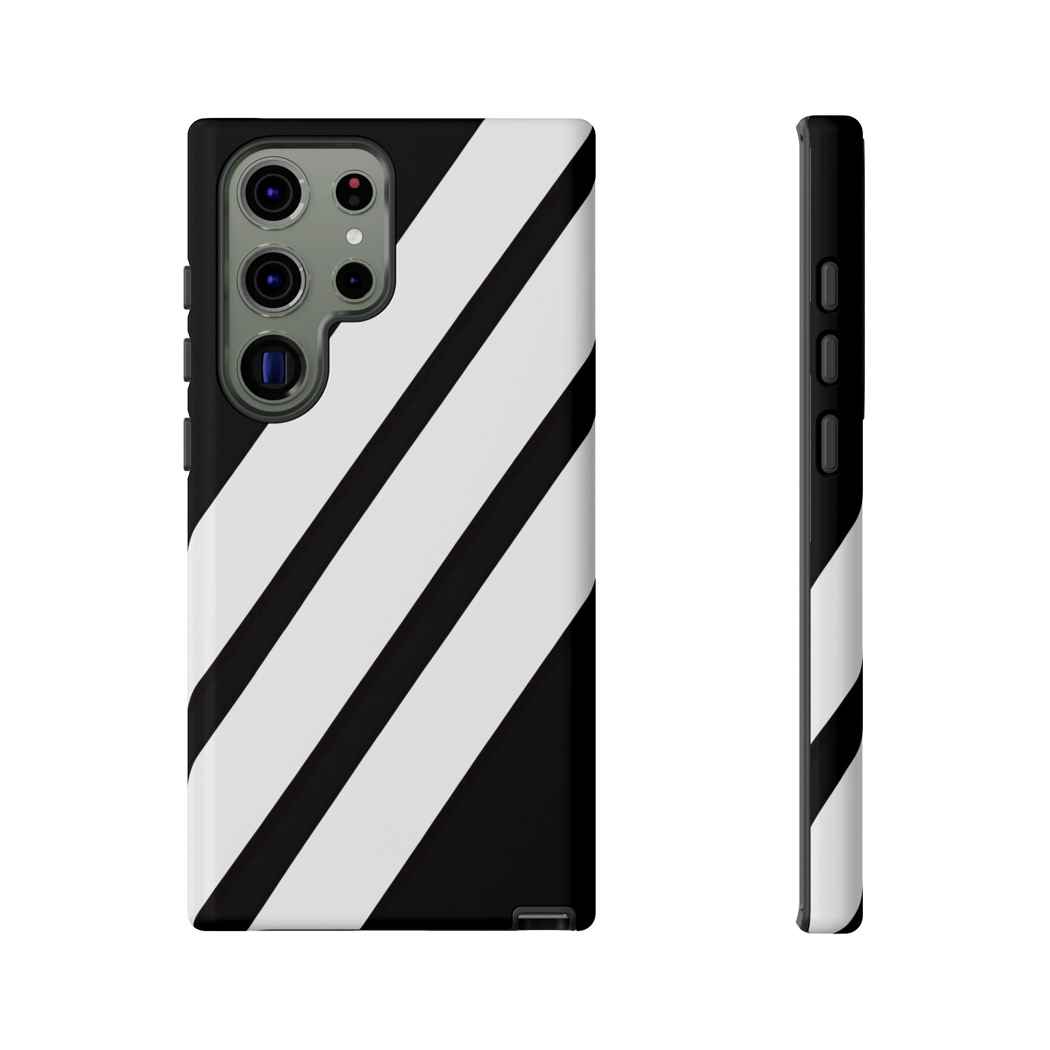 Obsidian White Bars · Tough Handyhülle für Samsung