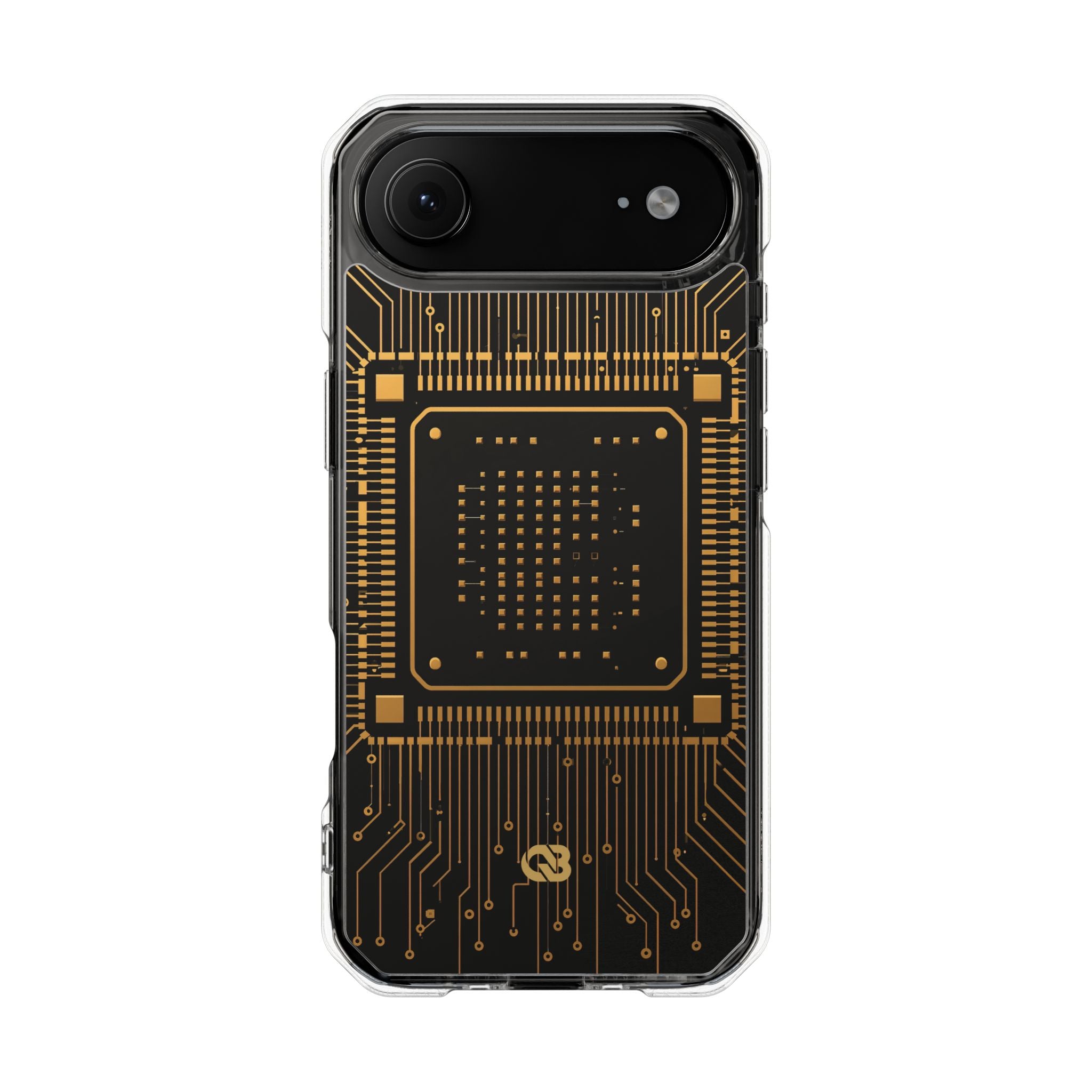 Gold Impact MagSafe Phone Case for iPhone - Cyber Gold Processor
