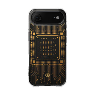 Gold Impact MagSafe Phone Case for iPhone - Cyber Gold Processor