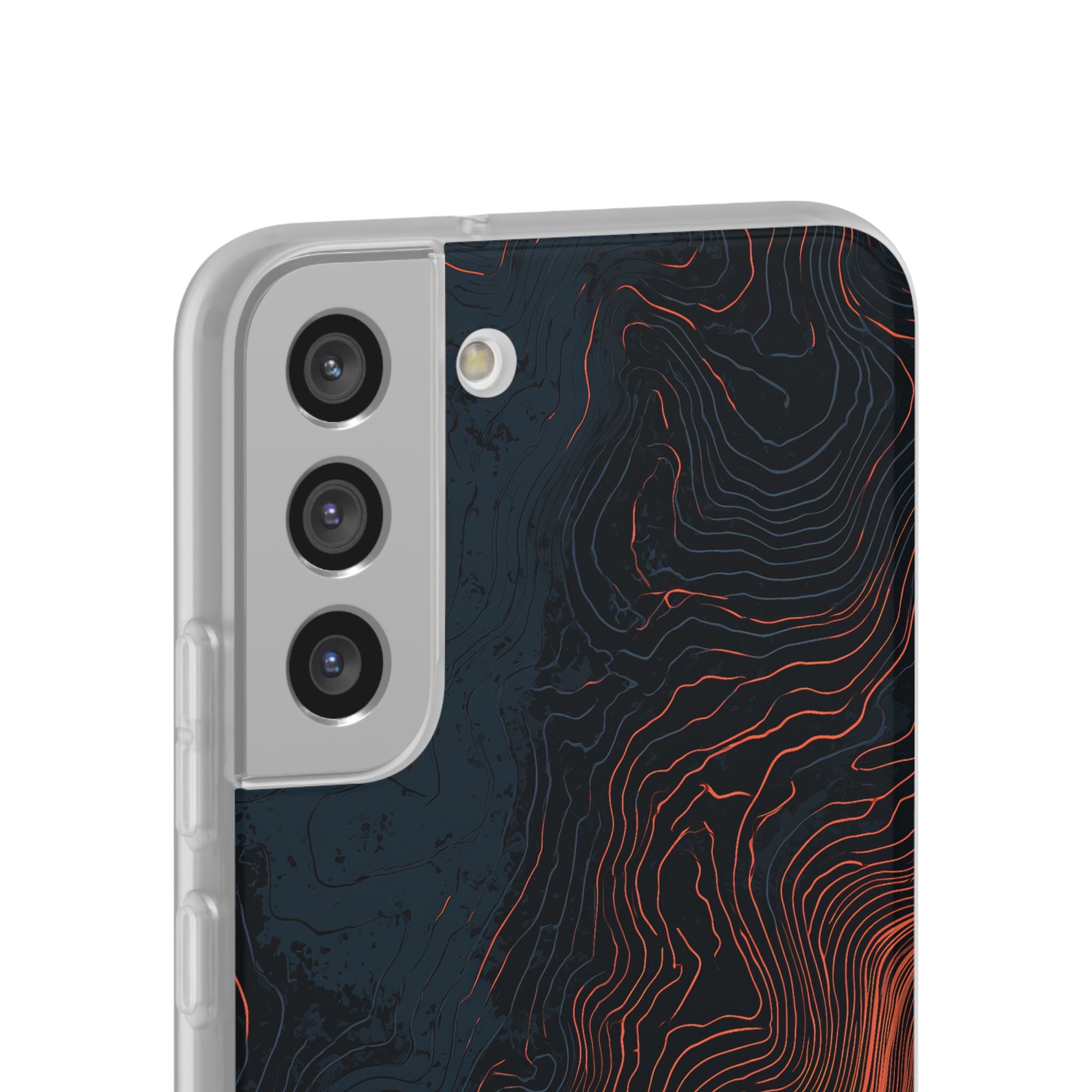 Black Lite Phone Case for Samsung - Volcanic Basalt Map