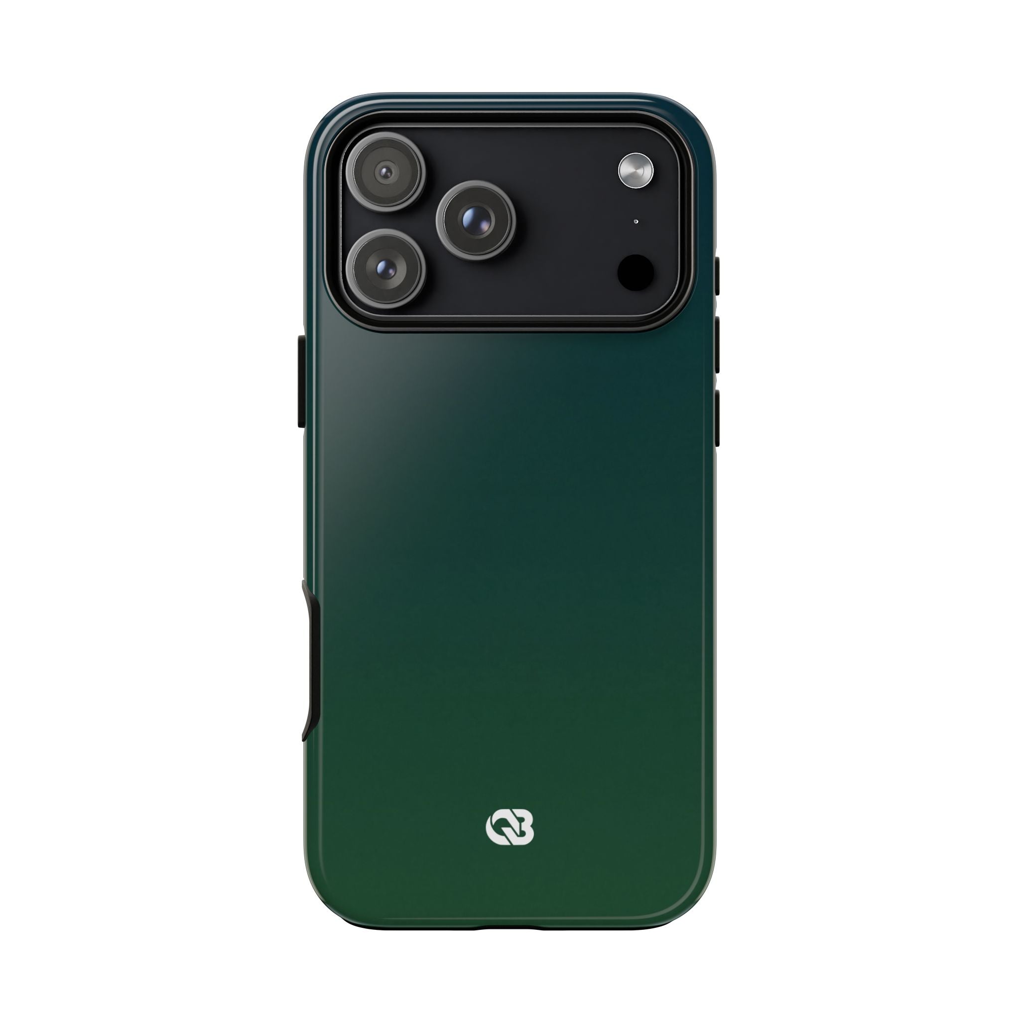 Green Tough Phone Case for iPhone - Midnight Pine Horizon