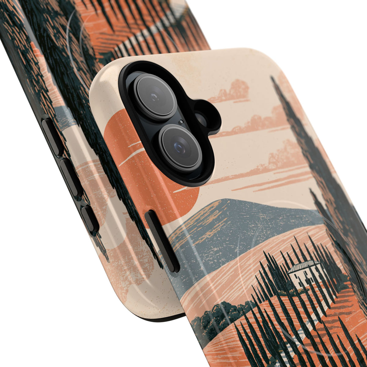 Orange Tough 2.0 Magsafe Phone Case for iPhone - Terracotta Ridge Trail