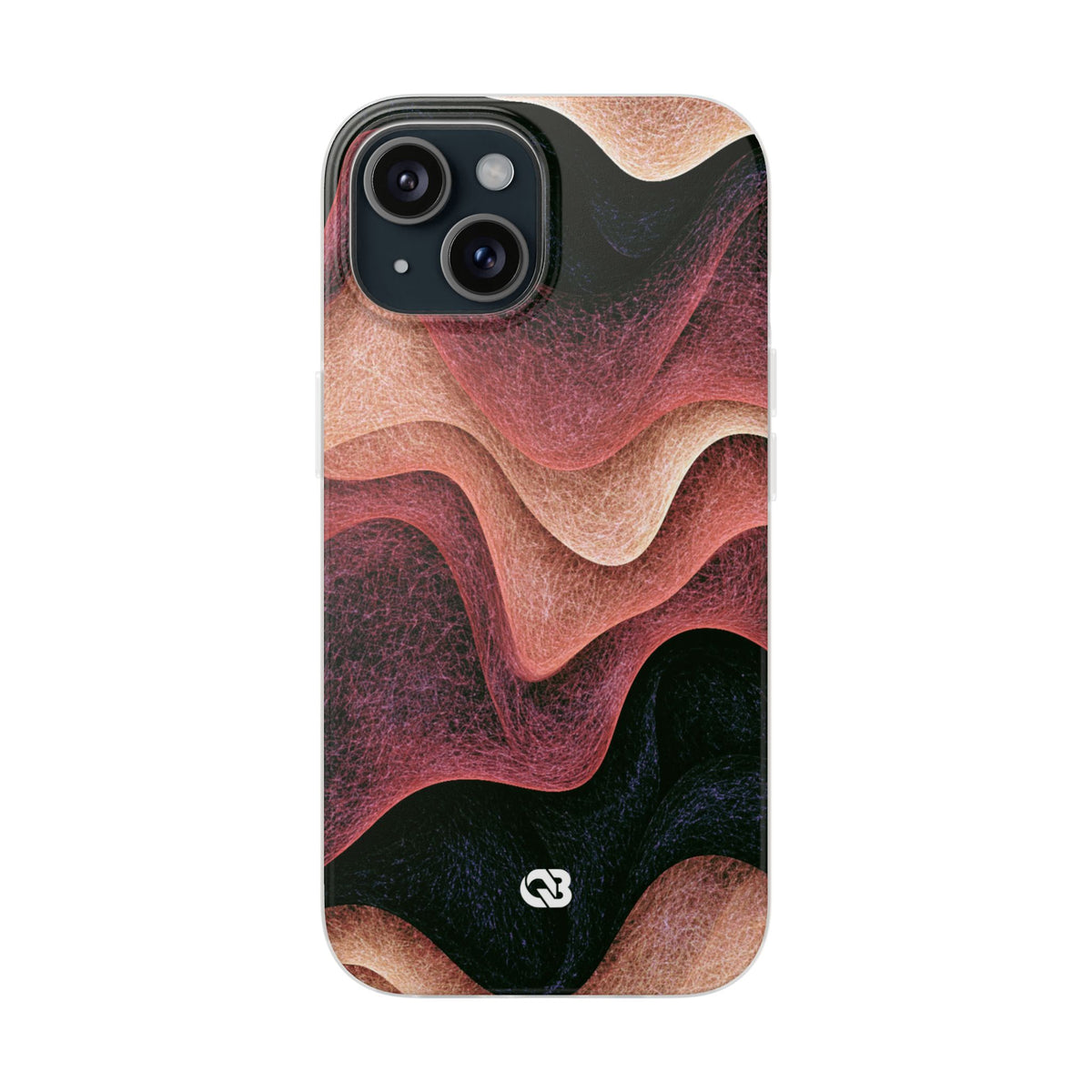 Rose Contour Waves · Lite Phone Case for iPhone · Pink