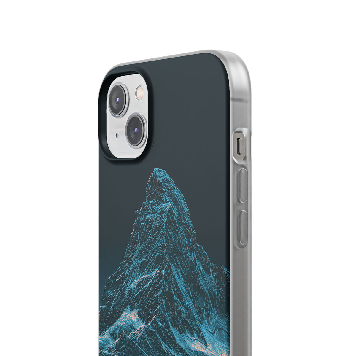 Glacial Alpine Peak · Lite Phone Case for iPhone · Blue