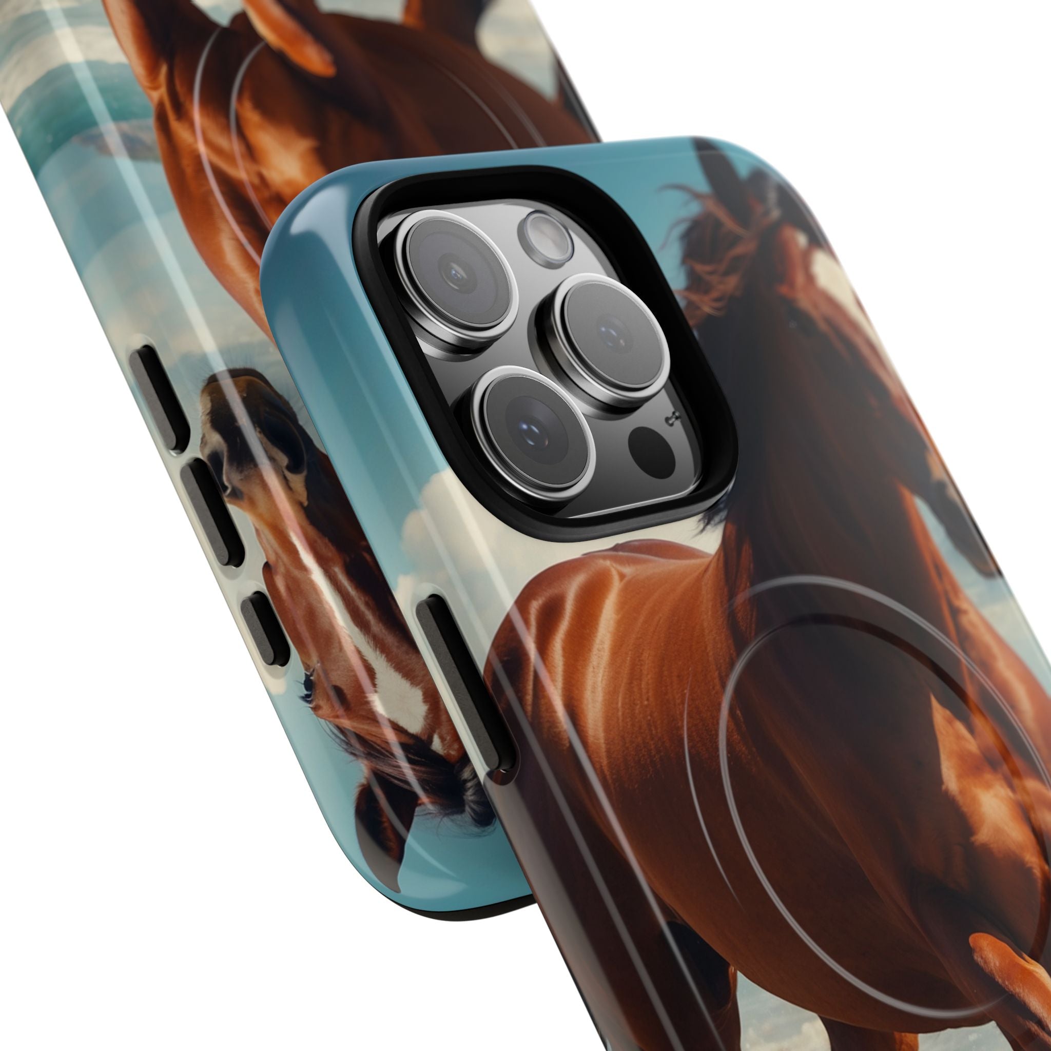 Blazing Horse iPhone 16 Pro Max Cover - Tough+