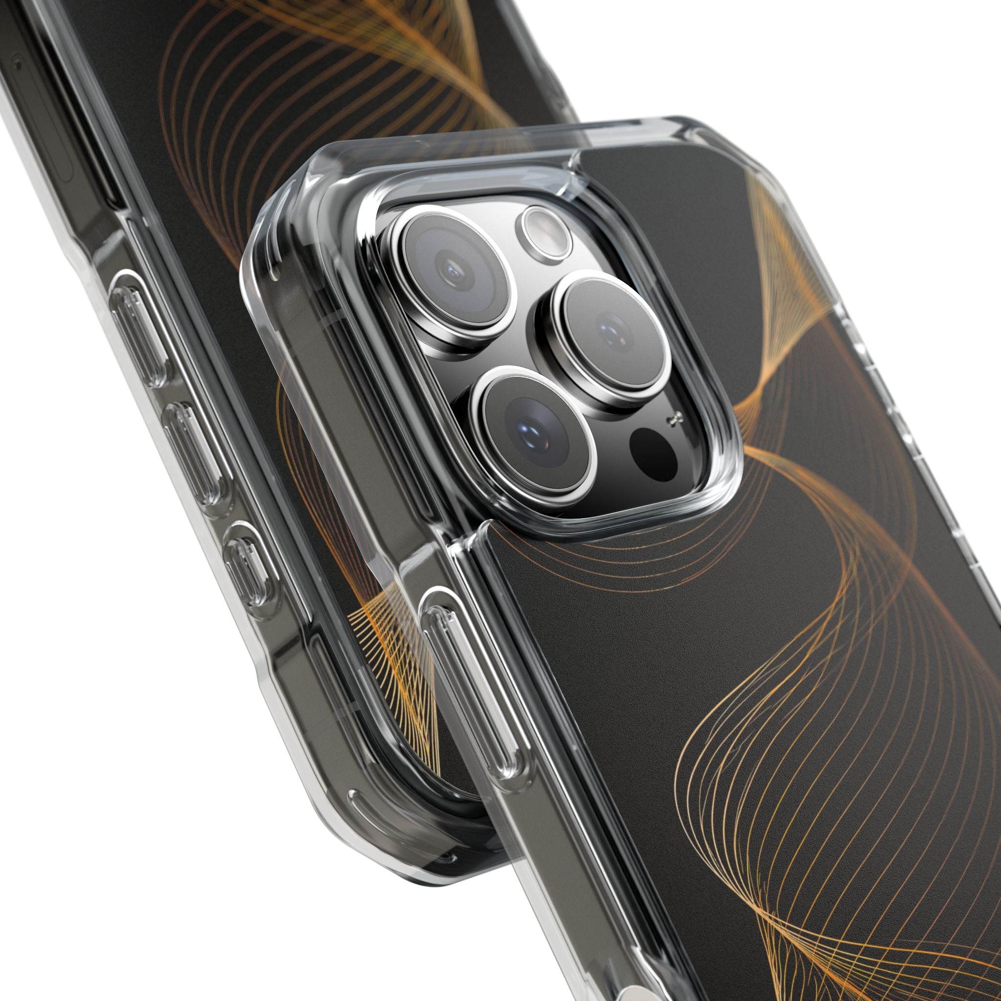Gold Impact MagSafe Phone Case for iPhone - Burnished Bronze Helix