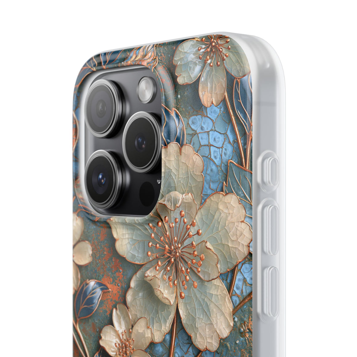 Gilded Blossom Reverie · Lite Phone Case for iPhone · Teal