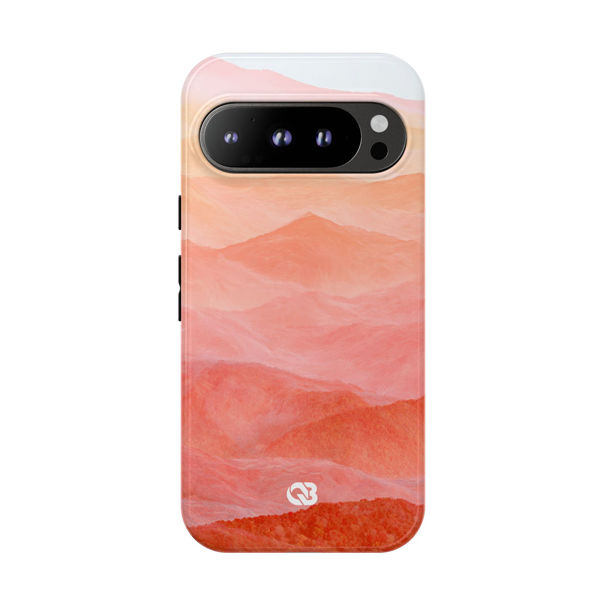 Alpenglow Ridge Vista · Tough Phone Case for Pixel · Orange