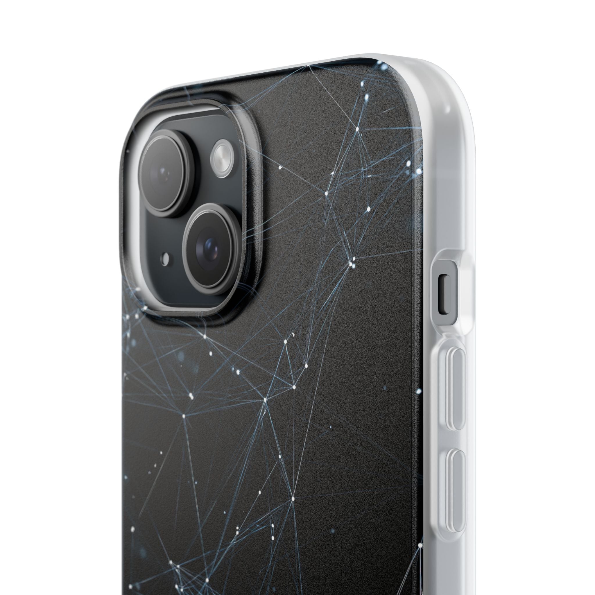 Black Lite Phone Case for iPhone - Arctic Neural Mesh