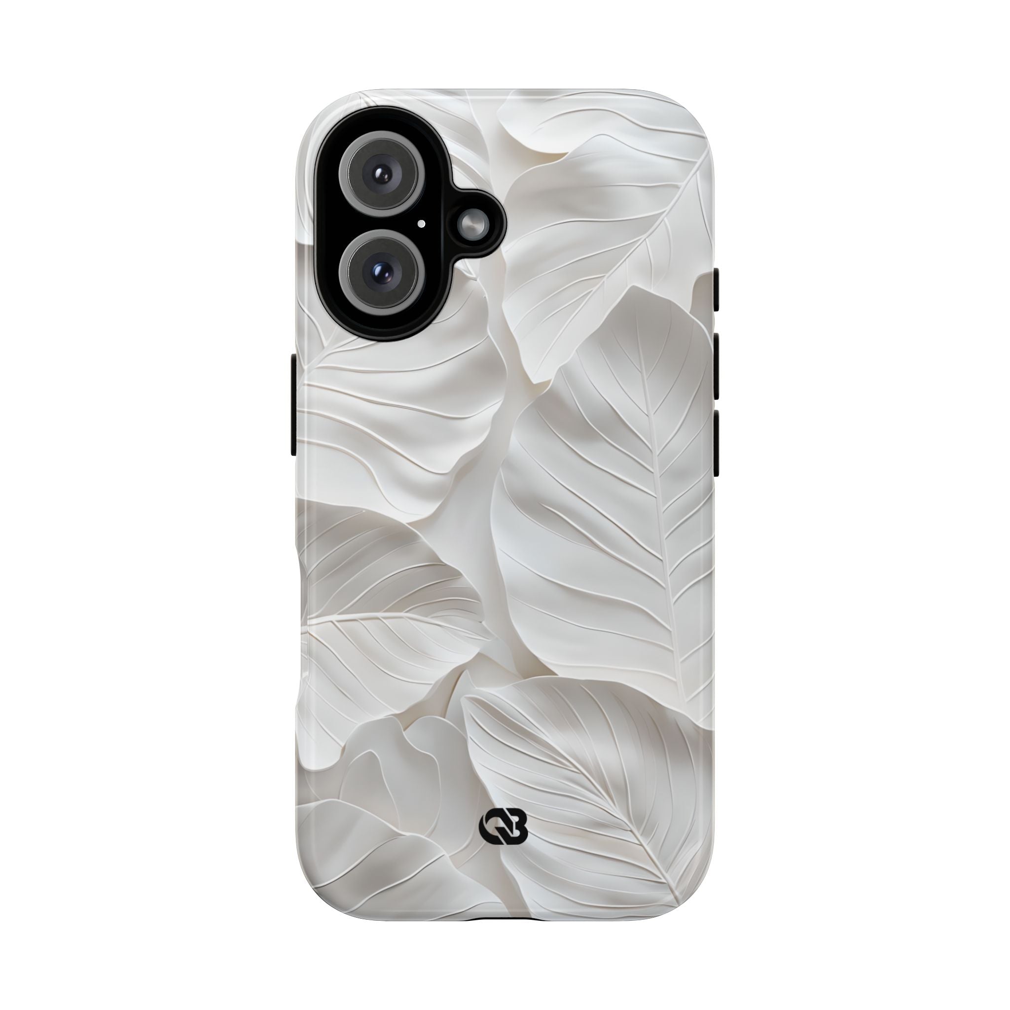 Sculpted Ivory Leaves · Tough Coque de téléphone pour iPhone