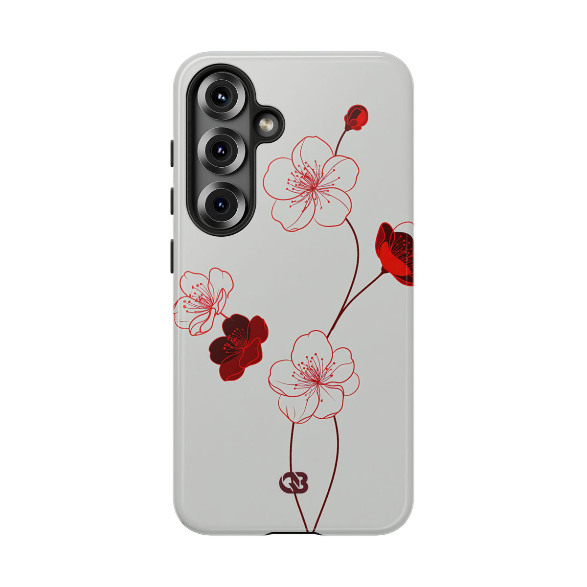 Crimson Sakura Blossom · Tough Phone Case for Samsung · Red