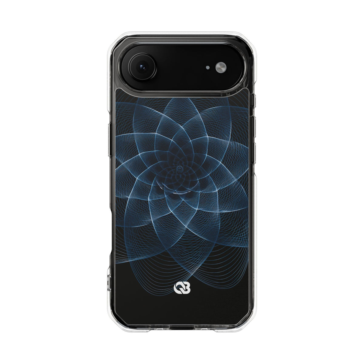 Blue Impact MagSafe Phone Case for iPhone - Cobalt Geometric Bloom