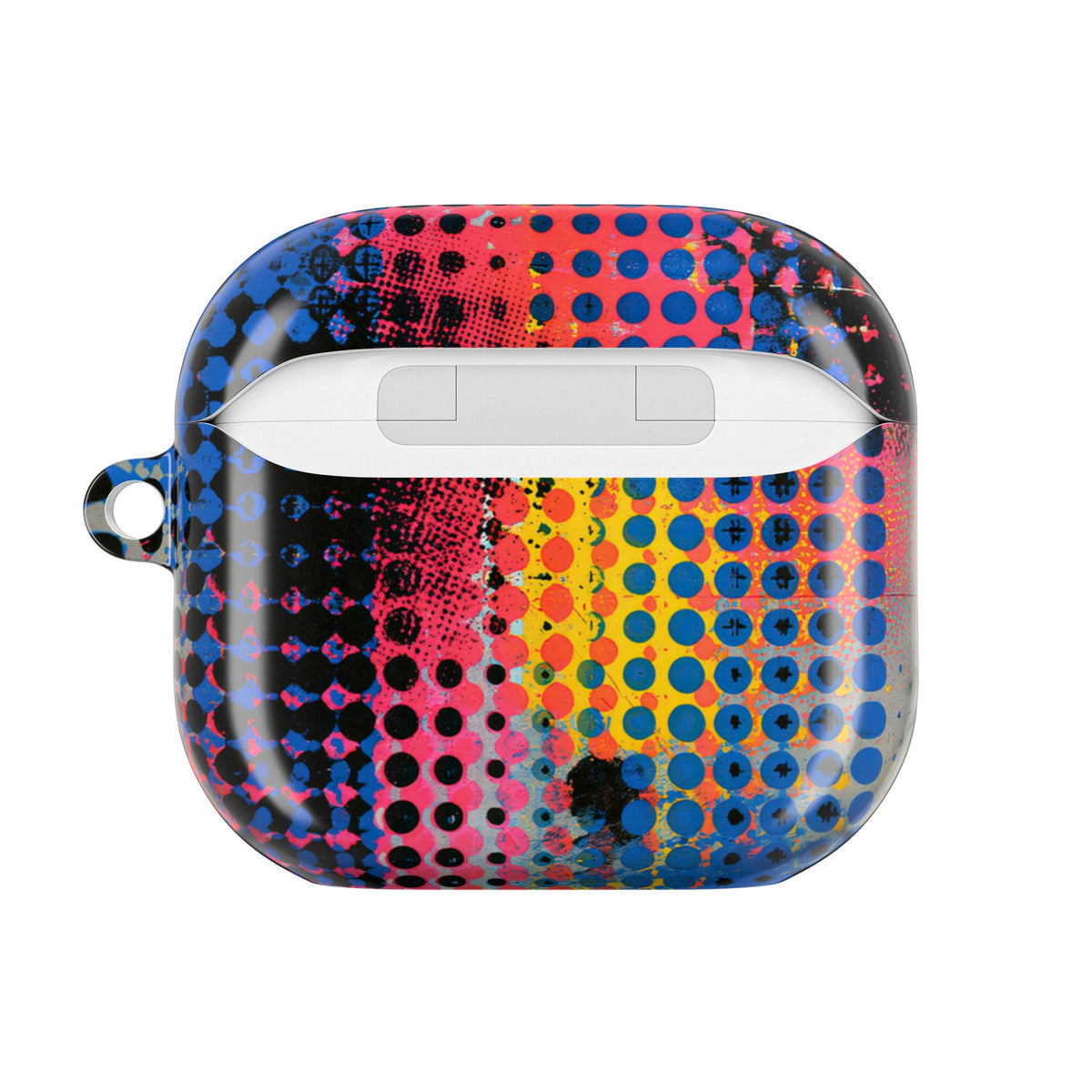 Chromatic Halftone Grid · Hard Case for AirPods & AirPods Pro · Blue